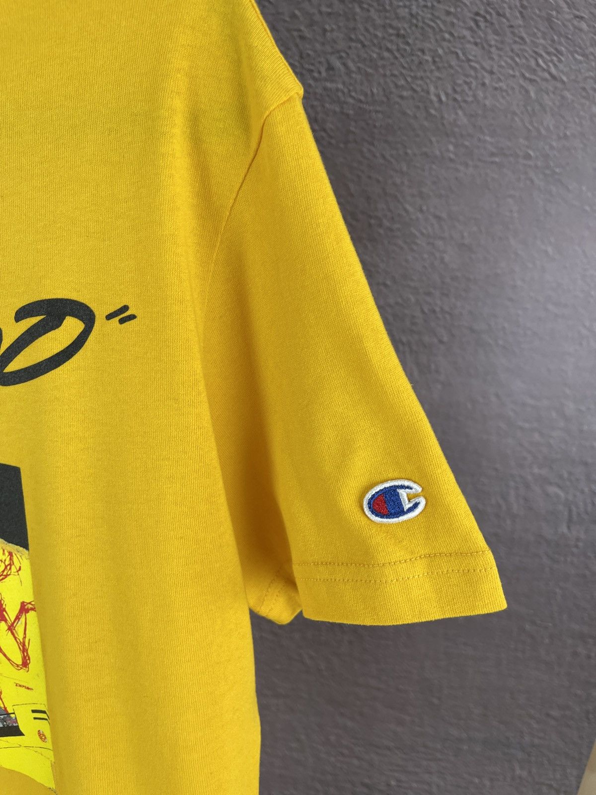 Champion De.Fu.Mo x Champion Futura yellow tee shirt BNWT! Size US S / EU 44-46 / 1 - 6 Thumbnail