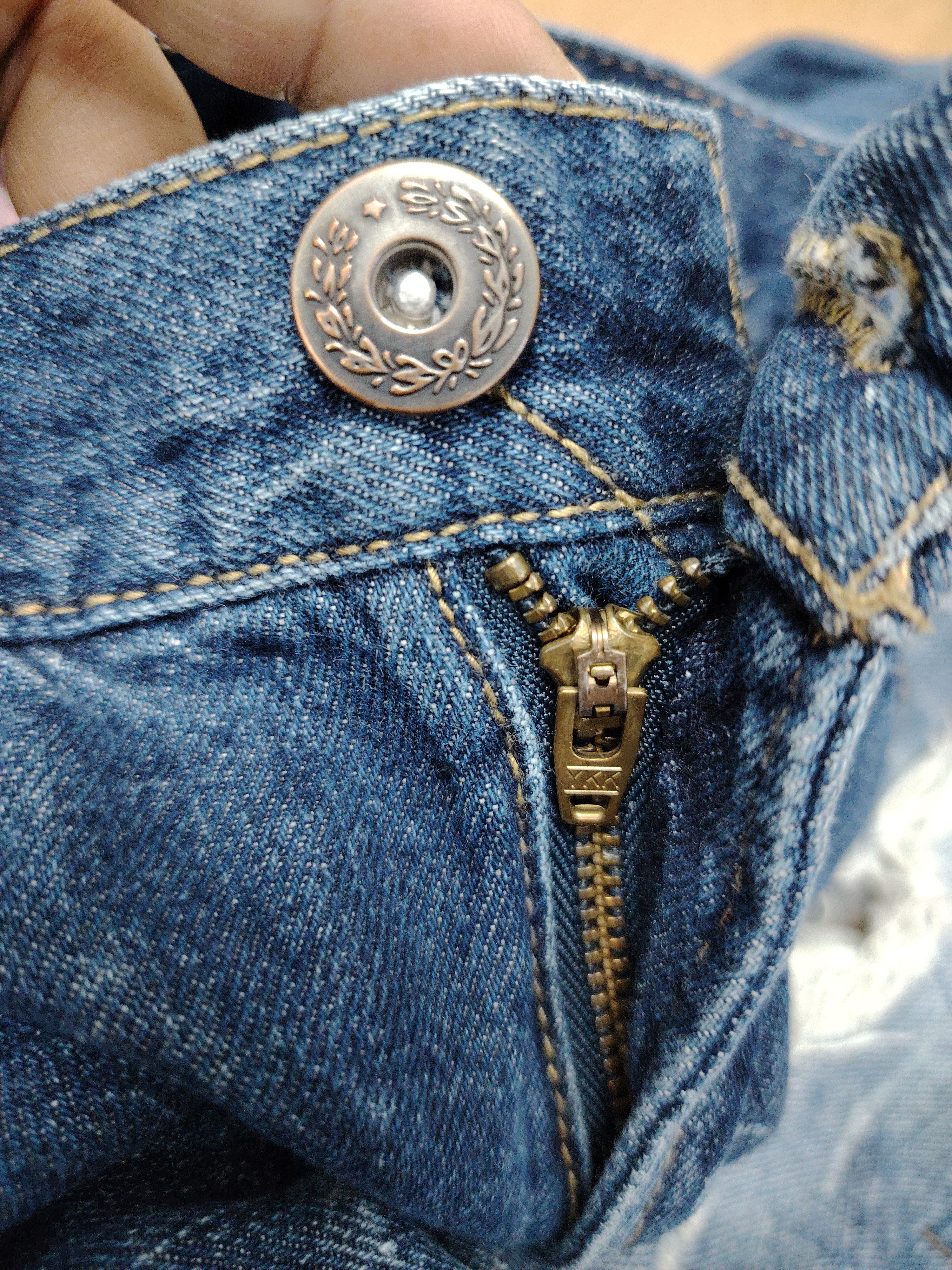 If Six Was Nine 💥BEST OFFER💥VALMAN JEANS DOT COLOUR RAPPER DENIM Size US 31 - 16 Thumbnail