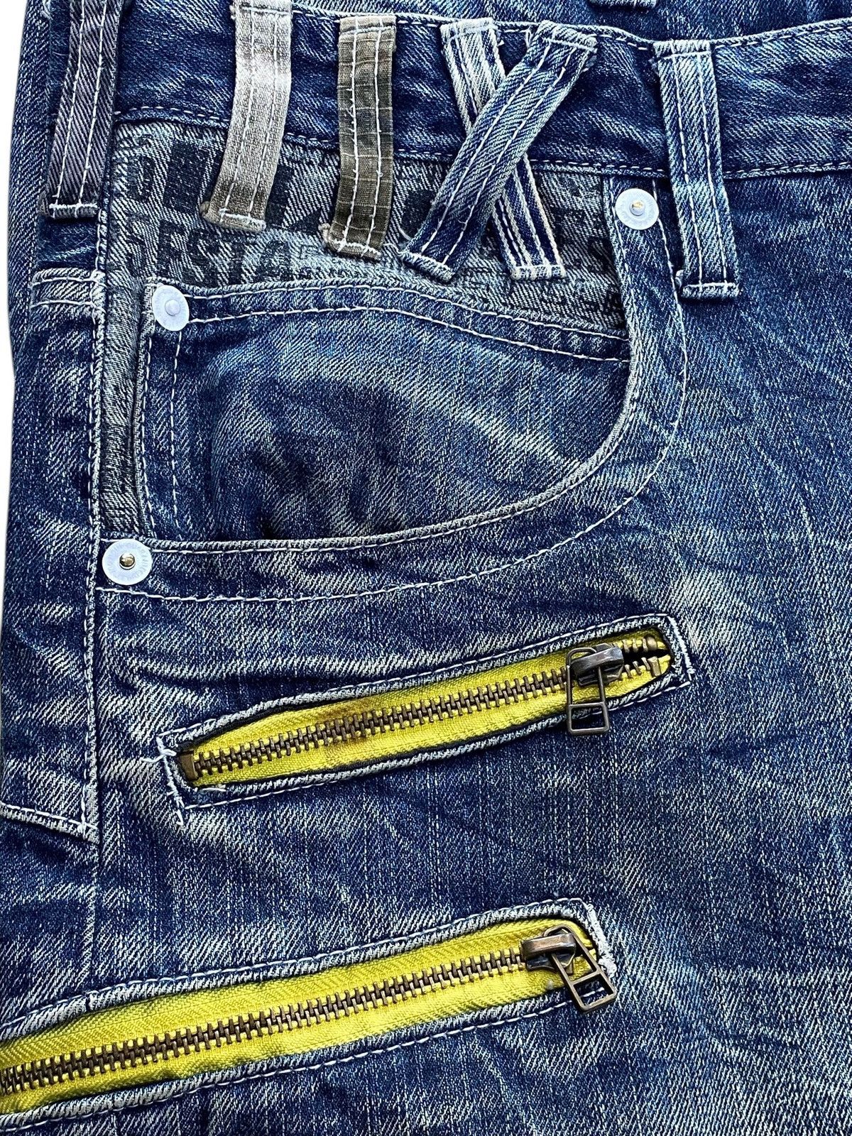 Japanese Brand Distressed wide leg denim unique paint splatter details Size US 36 / EU 52 - 11 Thumbnail