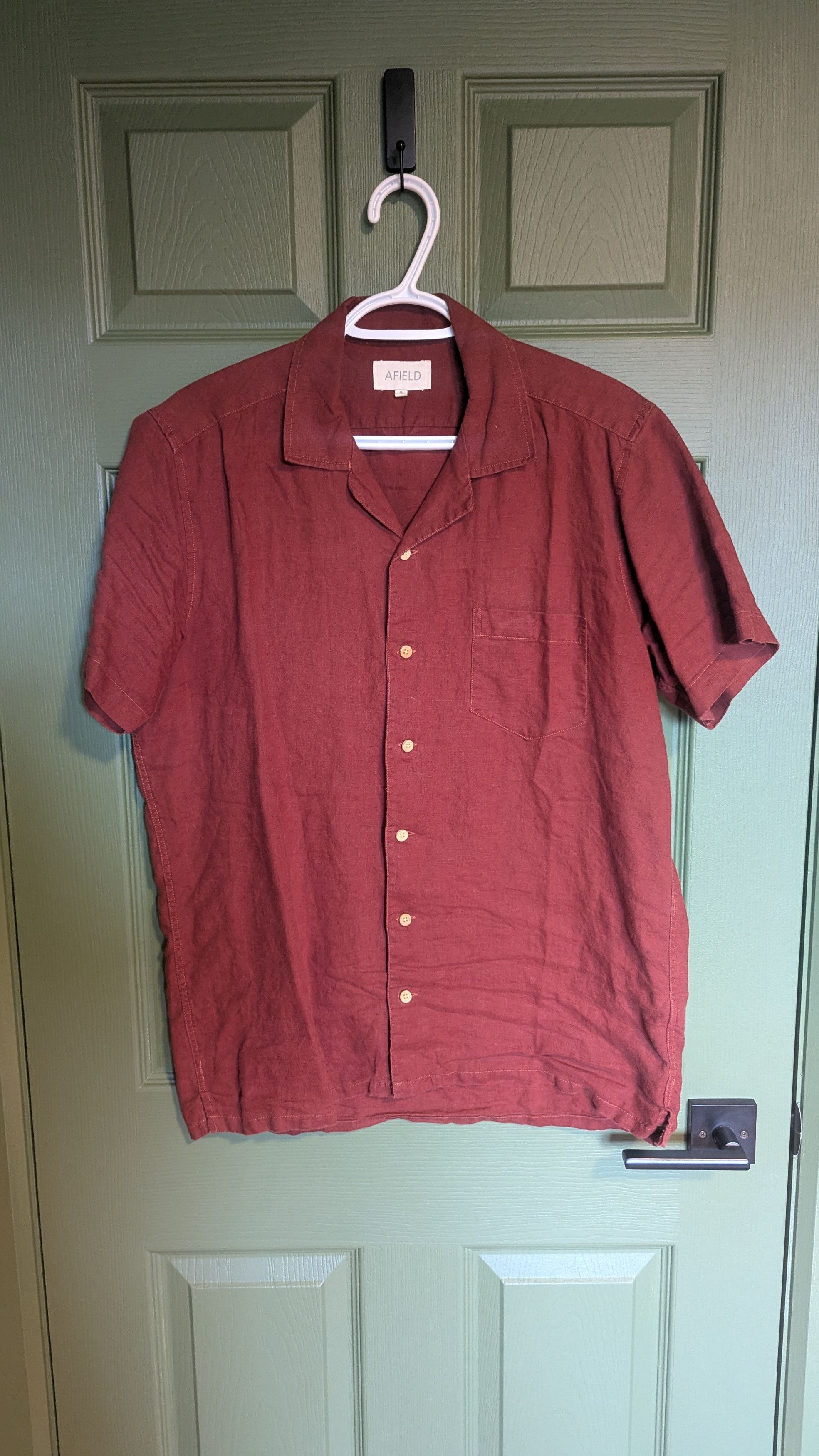 Other Afield - Camp collar linen shirt Size US M / EU 48-50 / 2 - 1 Thumbnail