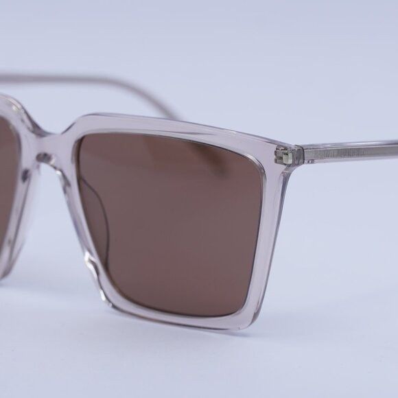 Saint Laurent Paris New Saint Laurent SL474 003 Sunglasses - Nude Frame, Brown Size ONE SIZE - 4 Thumbnail
