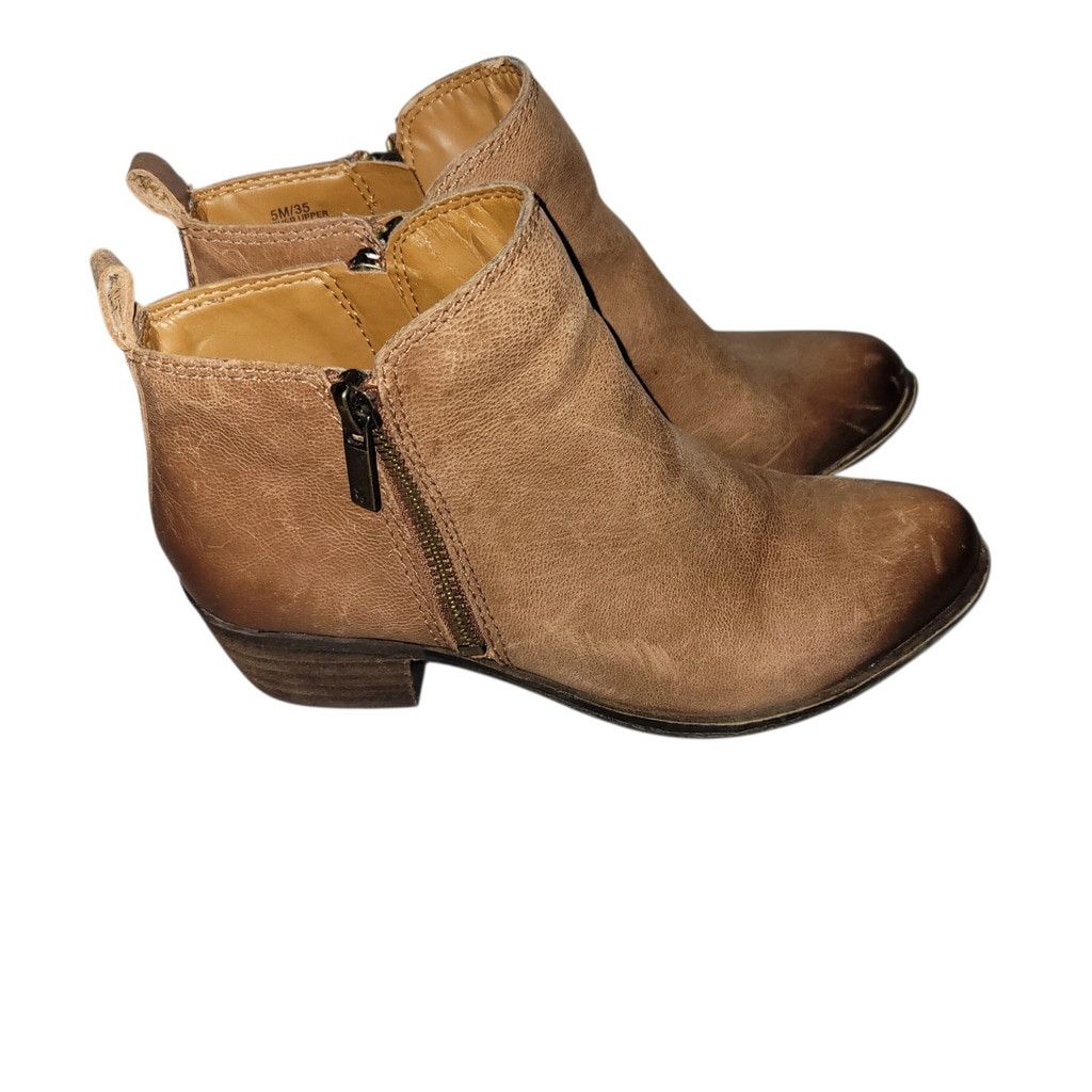 Lucky Brand Lucky Brand Boots Womens 5M Basel Ankle Booties Heels Brown Size US 5 / IT 35 - 4 Thumbnail