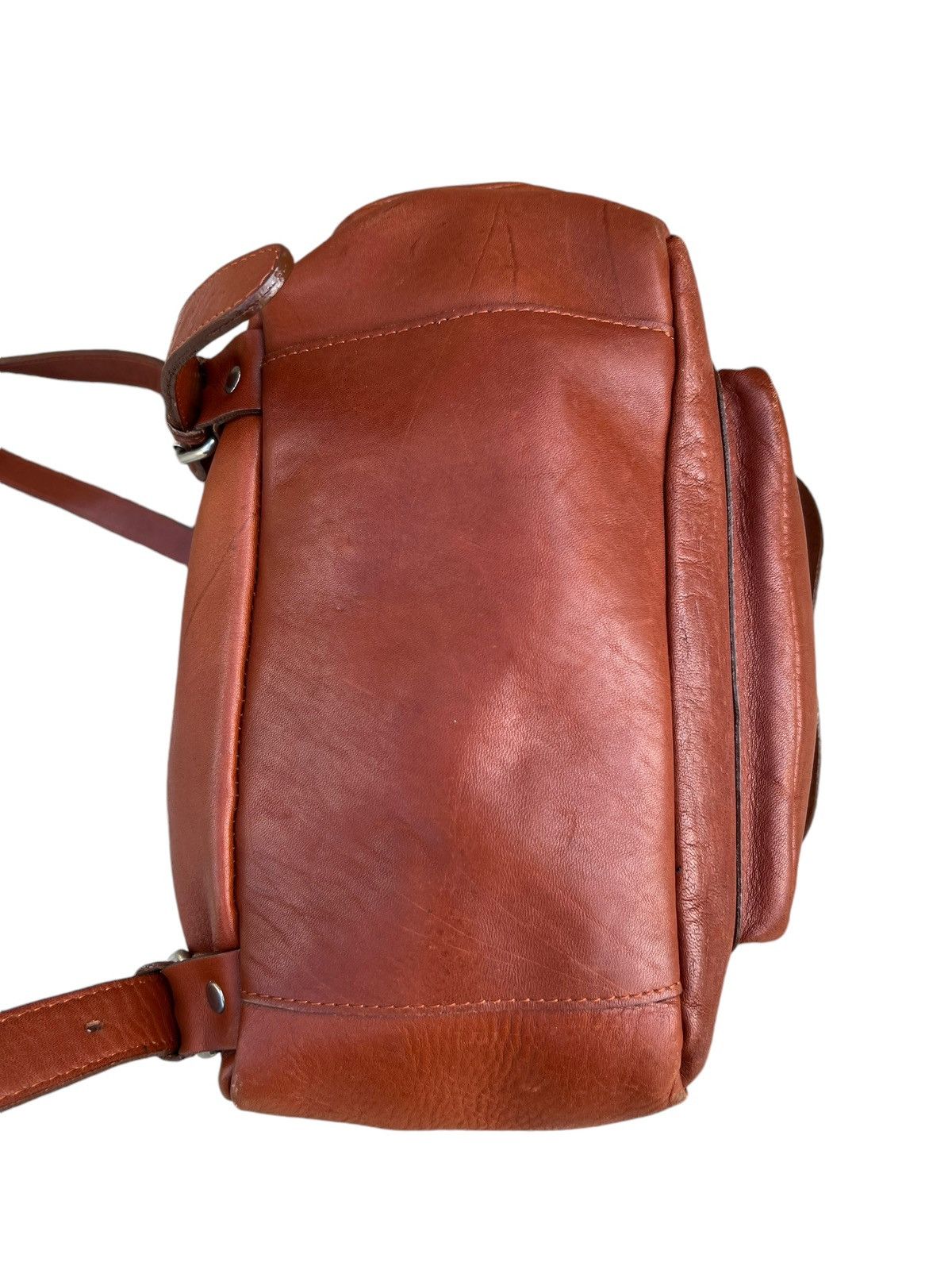 Leather Vintage Unknown Japan High Quality Leather Backpack Bag Size ONE SIZE - 17 Thumbnail