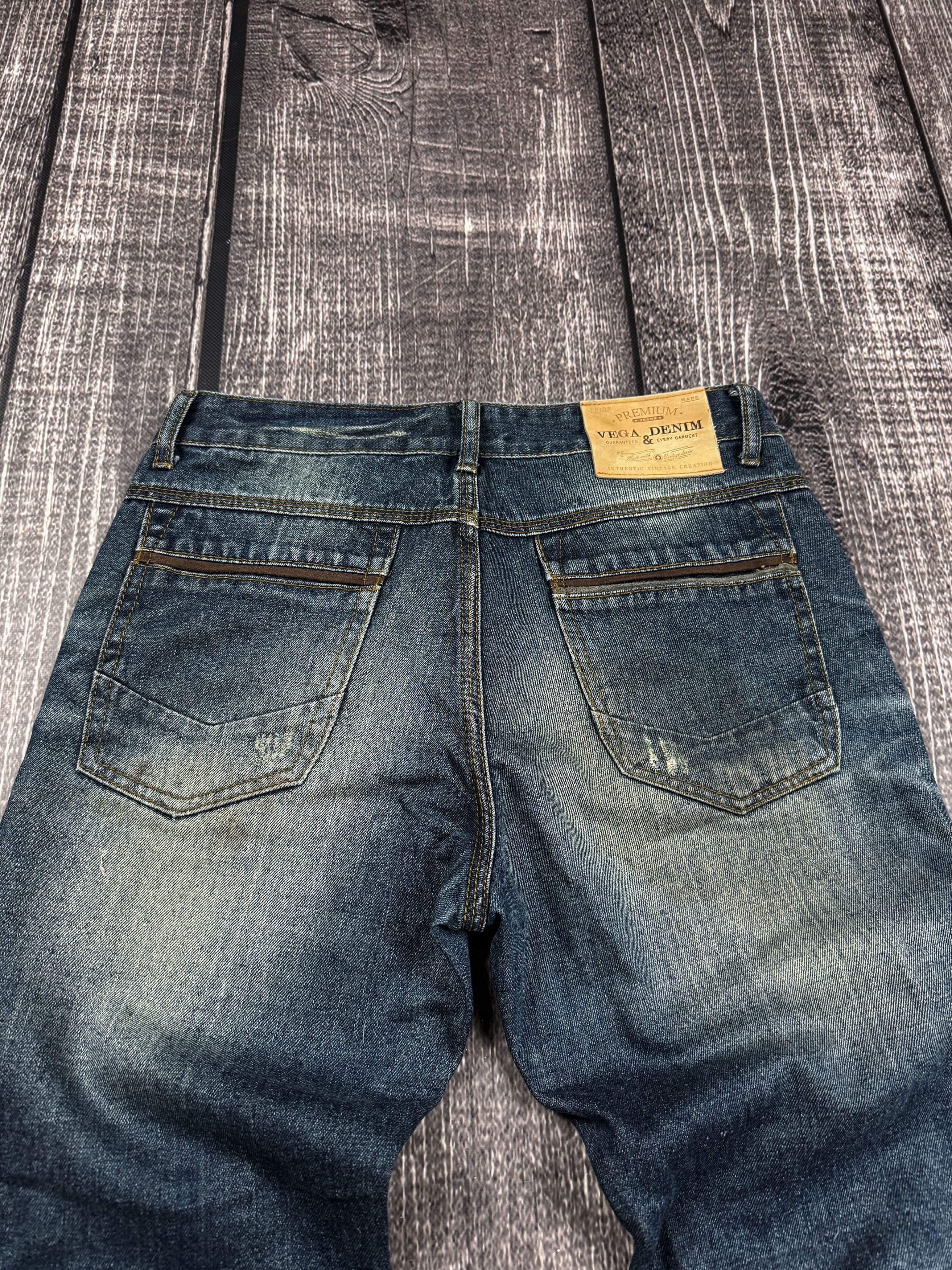 Vintage Custom Tie Panel Flared Jeans Dark Wash Reworked Avant Garde Size US 32 / EU 48 - 7 Thumbnail