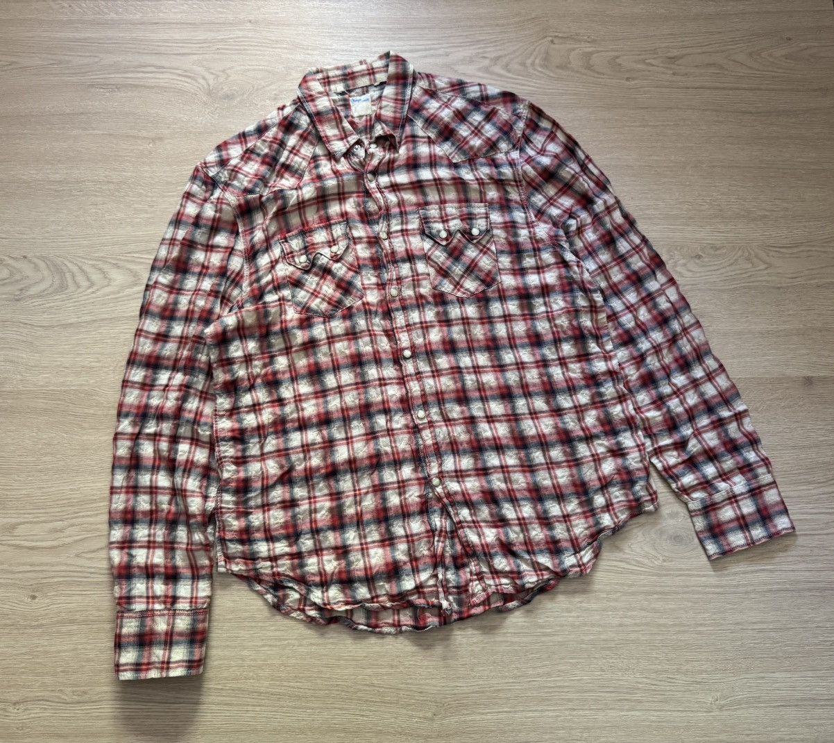 Levi's Vintage Clothing Levi’s Vintage Clothing Western Cowboy Rare Flannel Shirt Size US L / EU 52-54 / 3 - 1 Thumbnail