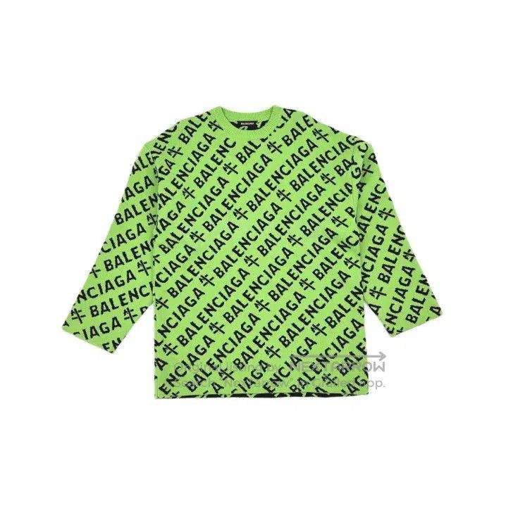 Balenciaga Balenciaga SS21 Logo Long Sleeve Knit Sweater. Size US S / EU 44-46 / 1 - 2 Thumbnail