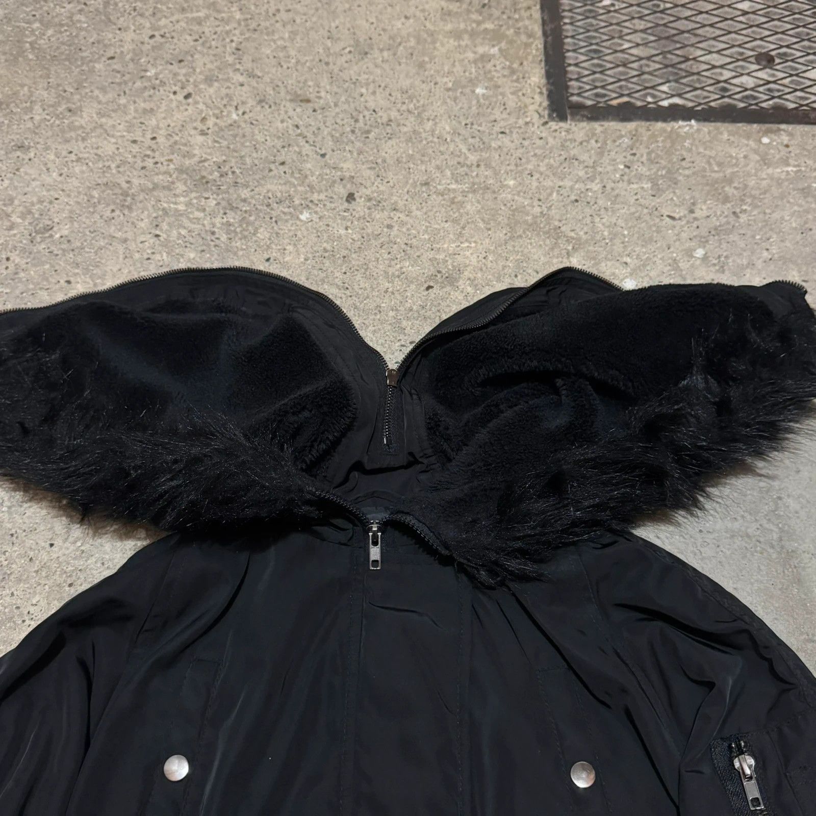 Vintage Fur split hood bomber bomber Size US M / EU 48-50 / 2 - 5 Thumbnail