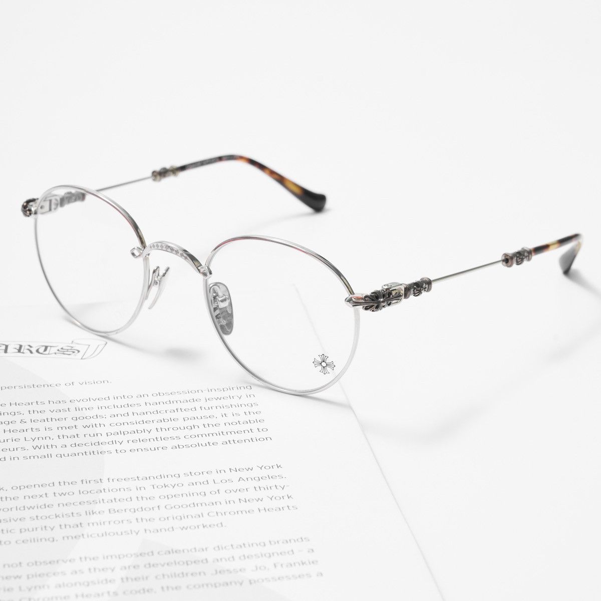 Chrome Hearts CHROME HEARTS BUBBA - A SHINY SILVER - PLASTIC GLASSES Size ONE SIZE - 2 Thumbnail