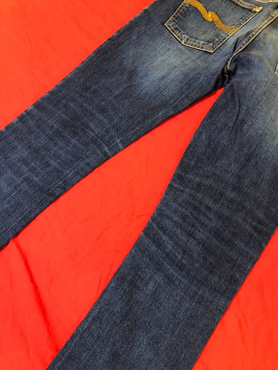 Nudie Jeans NUDIE SLIM JIM Wash Denim Regulat Straight Slim Fit Size US 28 / EU 44 - 7 Thumbnail