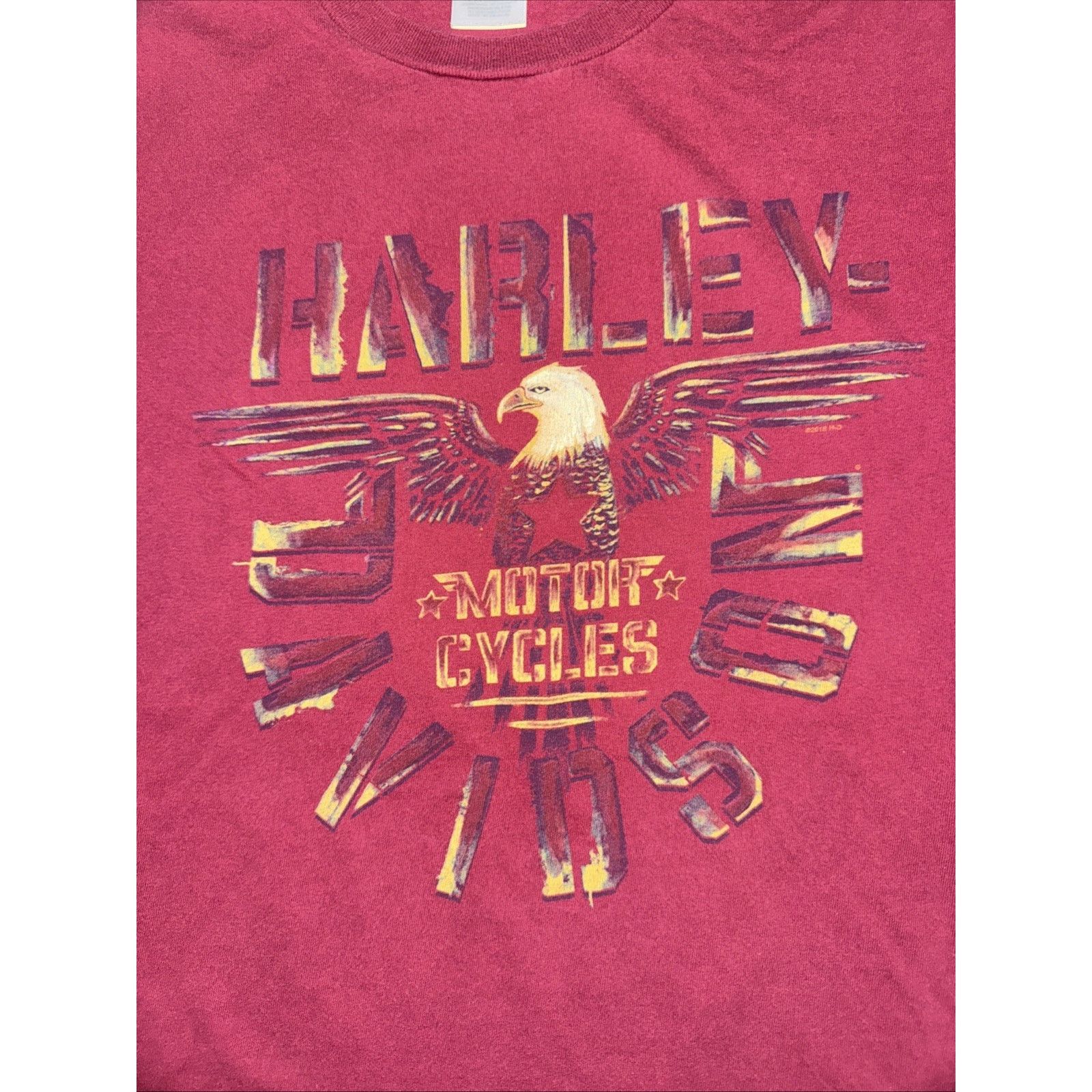 Band Tees × Harley Davidson Harley Davidson Nature Eagle T-Shirt XXL Maroon 24x27 Size US XXL / EU 58 / 5 - 2 Thumbnail