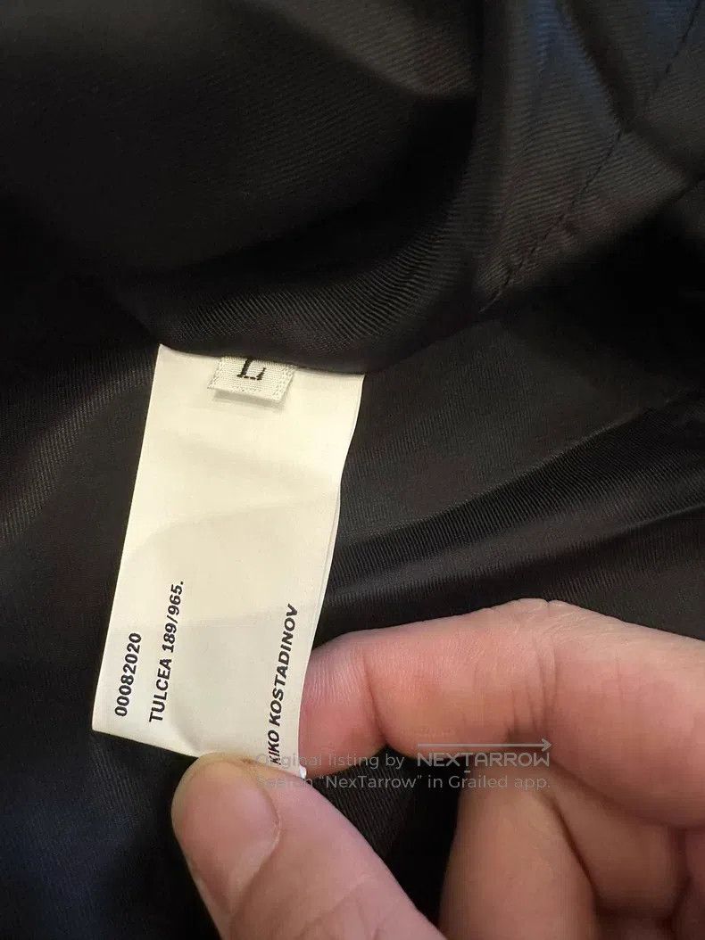 Kiko Kostadinov Kiko Kostadinov size L Aristides 20SS Black Suit Jacket Size 38S - 3 Thumbnail