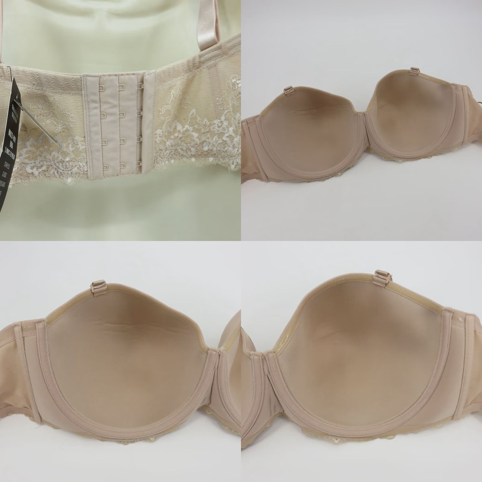 Torrid Torrid Bra Balconette 46DD Plus Size Beige Multiway Lined Underwire NEW Womens Size ONE SIZE - 8 Thumbnail