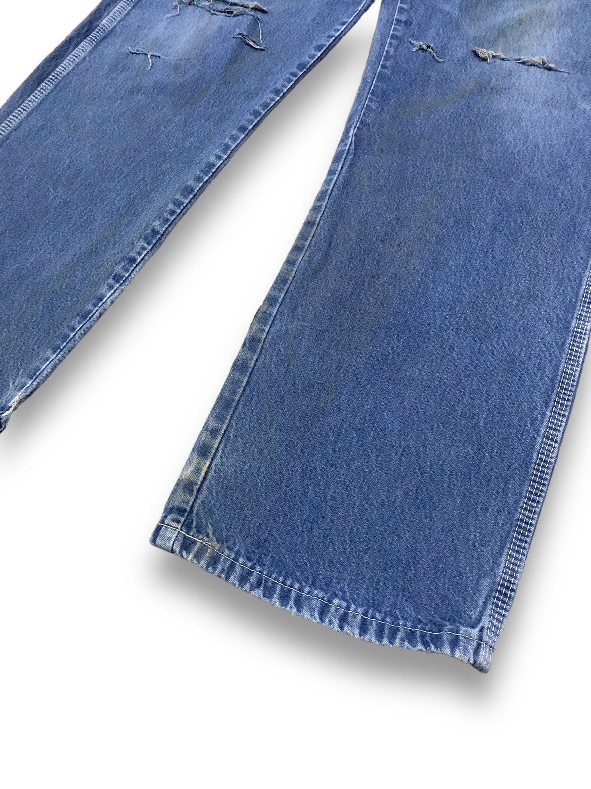 Dickies Vintage Dickies Blue Wash Baggy Distressed Carpenter Jeans Size US 40 / EU 56 - 9 Thumbnail