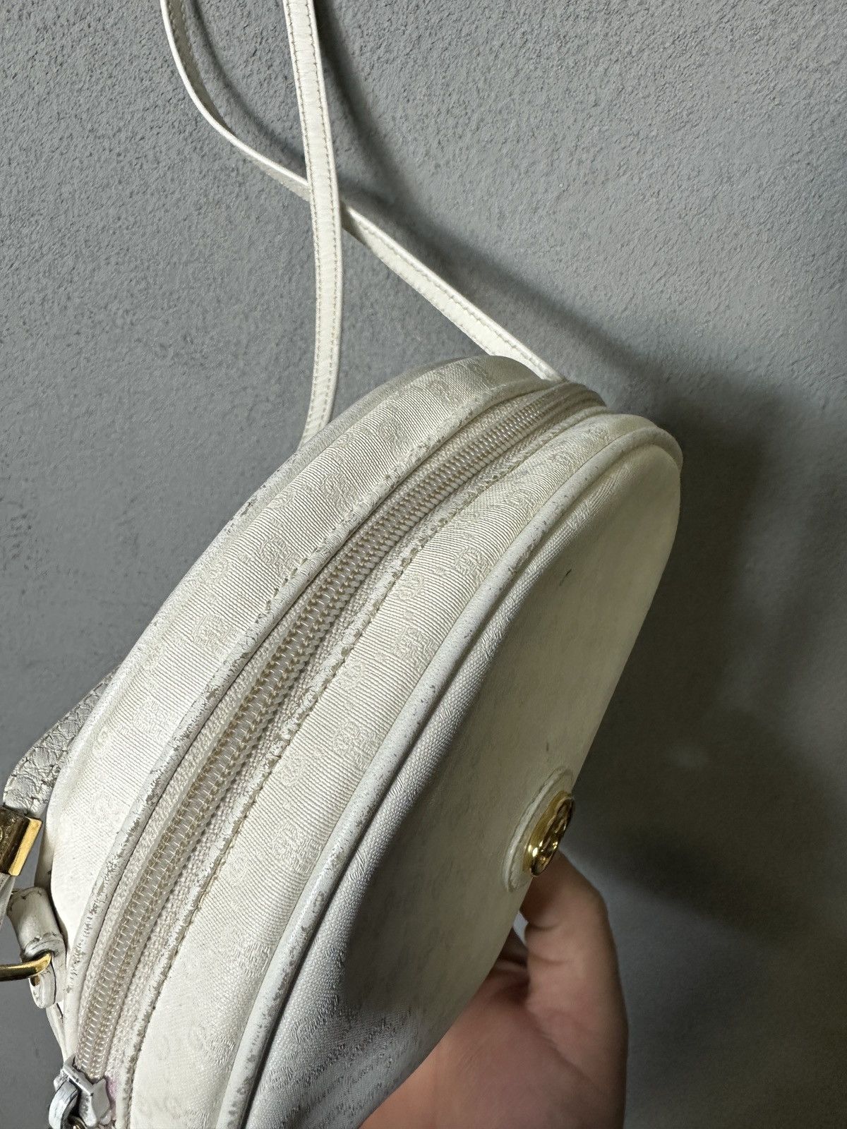 Gucci Vintage Gucci GG Micro Guccissima Canteen Circle Round Bag Size ONE SIZE - 7 Thumbnail