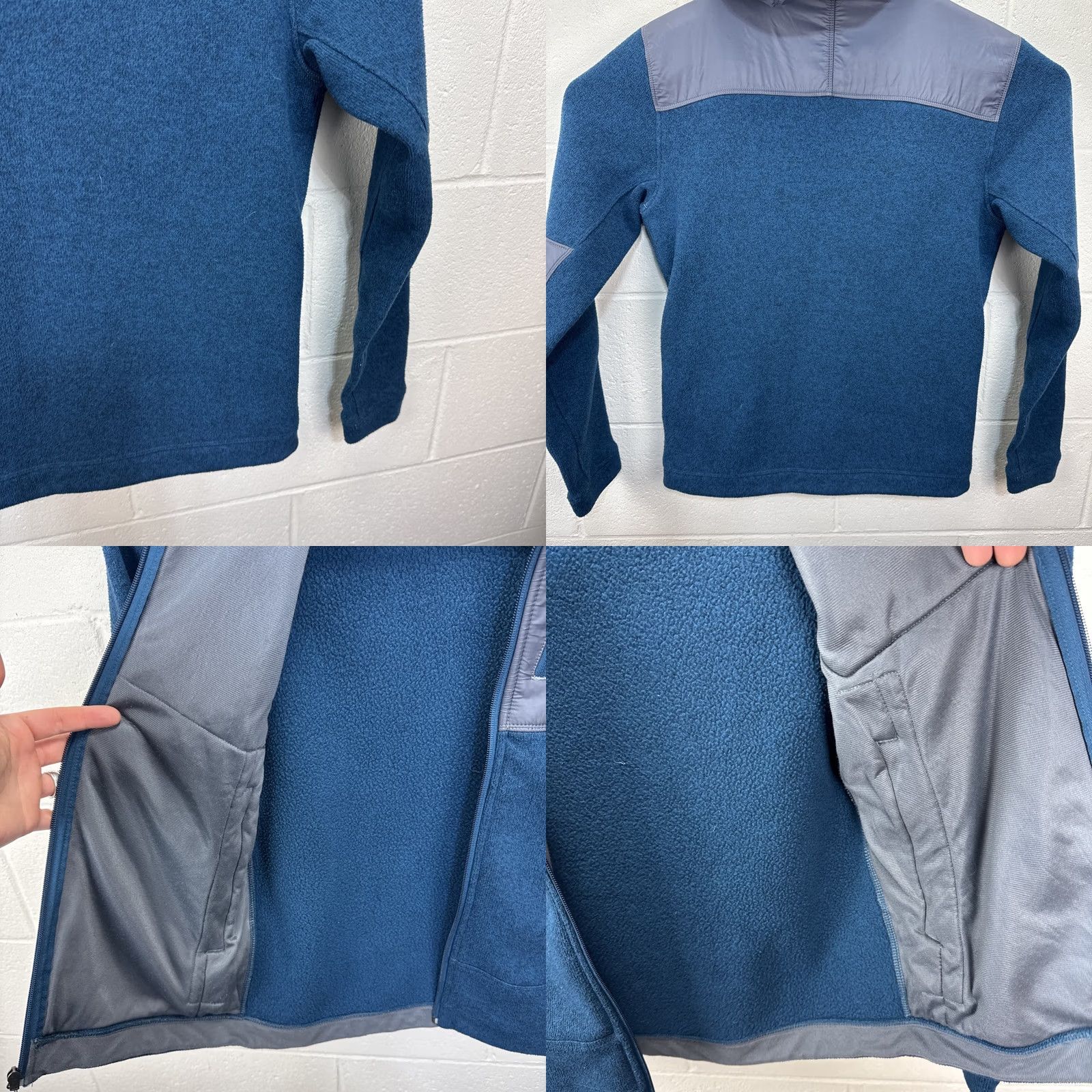 The North Face VINTAGE The North Face Jacket Mens S Teal Hooded Fleece Full Zip Outdoor Hiking Size US S / EU 44-46 / 1 - 10 Thumbnail