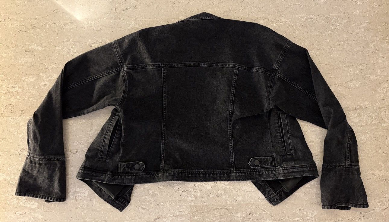 GU GU x rokh Assymetrical Denim Jacket Biker Cropped Size S / US 4 / IT 40 - 3 Thumbnail