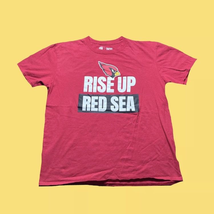 NFL Arizona Cardinals Rise Up Red Sea NFL Football T Shirt Size US XL / EU 56 / 4 - 1 Thumbnail