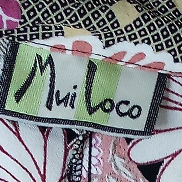 Vintage Vintage Mui Loco Abstract Geometric Floral Rayon Disco Shirt Size XL / US 12-14 / IT 48-50 - 9 Thumbnail