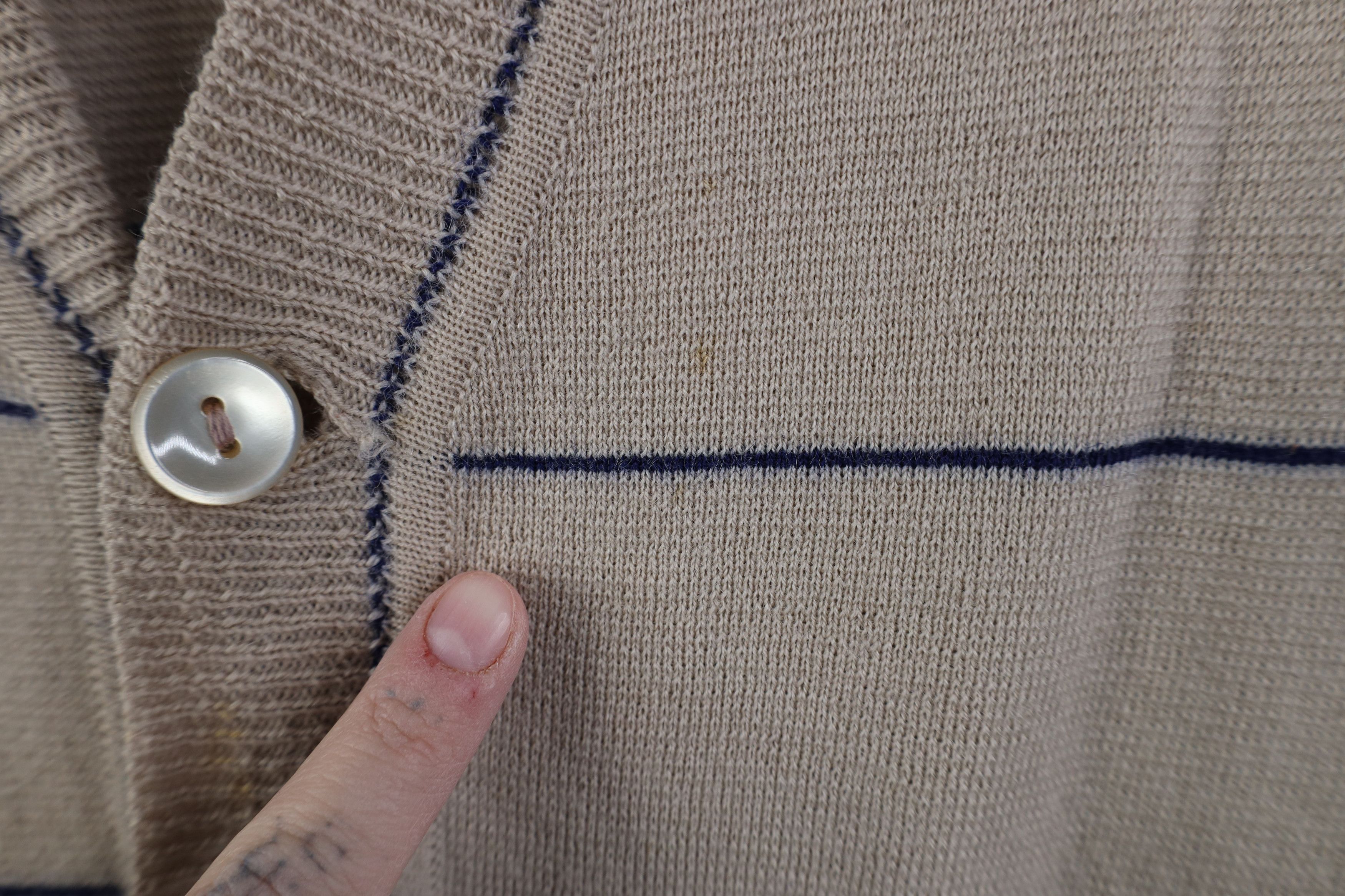 Vintage Vintage 50s 60s Streetwear Striped Cardigan Sweater Vest Size US S / EU 44-46 / 1 - 4 Thumbnail
