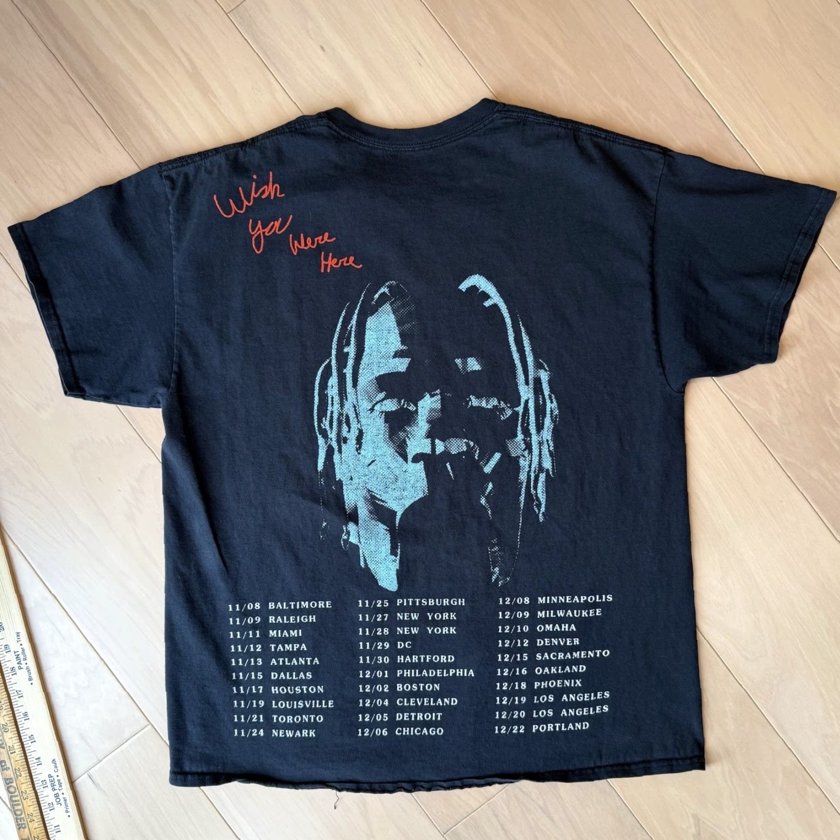 Travis Scott Travis Scott Astroworld Shirt Large Black Houston Streetwear Hip Hop Tour Merch Shirt Mens Short Sleeve Crew Neck Knit Cotton Logo Print Vintage: No Size US L / EU 52-54 / 3 - 7 Thumbnail