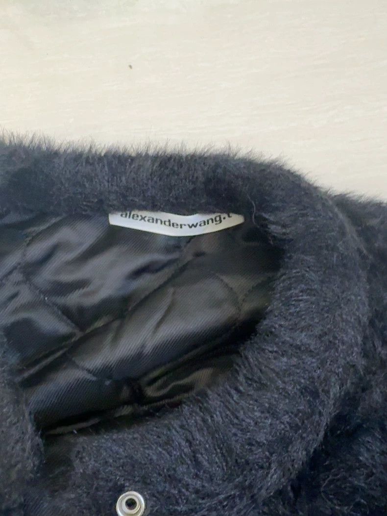 Alexander Wang Alexander Wang Black Faux Fur Short Coat- Size S / US 4 / IT 40 - 2 Thumbnail