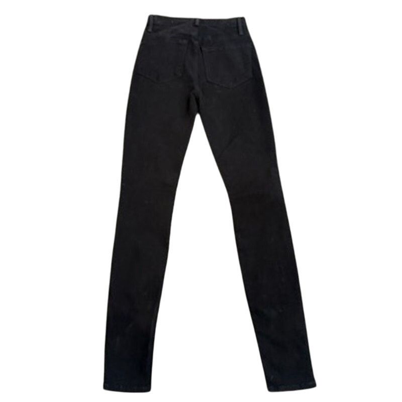 Frame Frame Ali High Rise Cigarette Jeans in Noir, Size 24 Size 24" / US 00 / IT 34 - 7 Thumbnail
