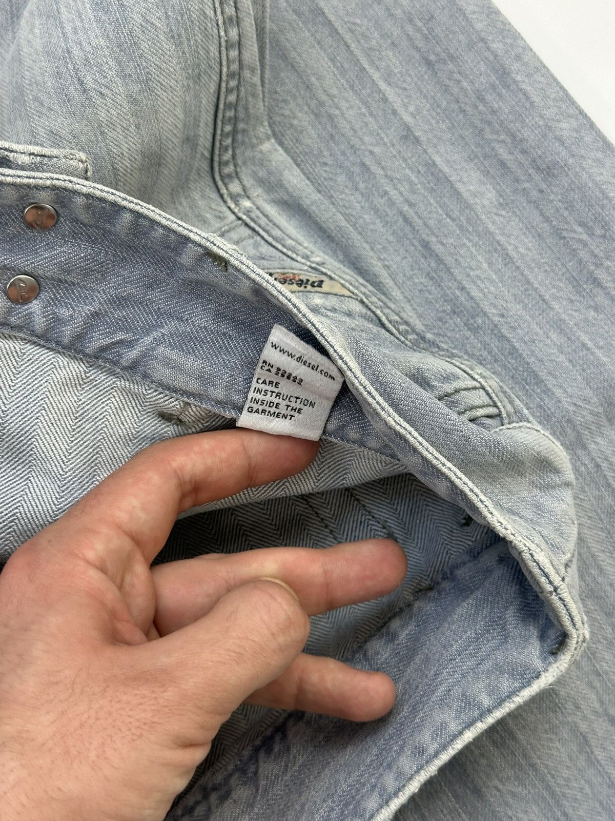 Diesel Diesel Flared Light Denim Jeans 27 Size Made In Italy Size 27" / US 4 / IT 40 - 14 Thumbnail