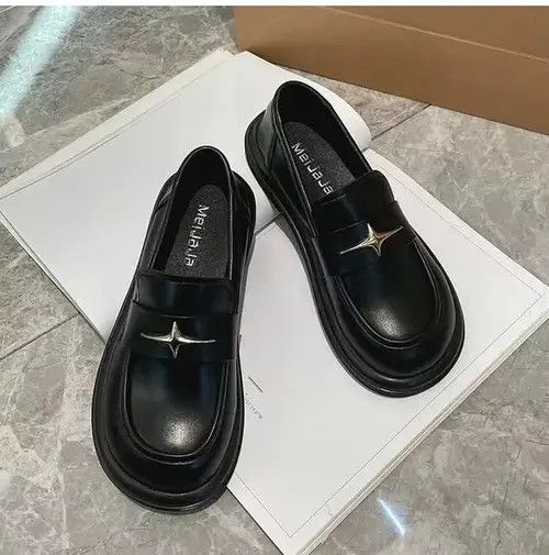Designer × Japanese Brand × Vintage Retro British style black soft-soled loafers Size US 7.5 / IT 37.5 - 2 Thumbnail