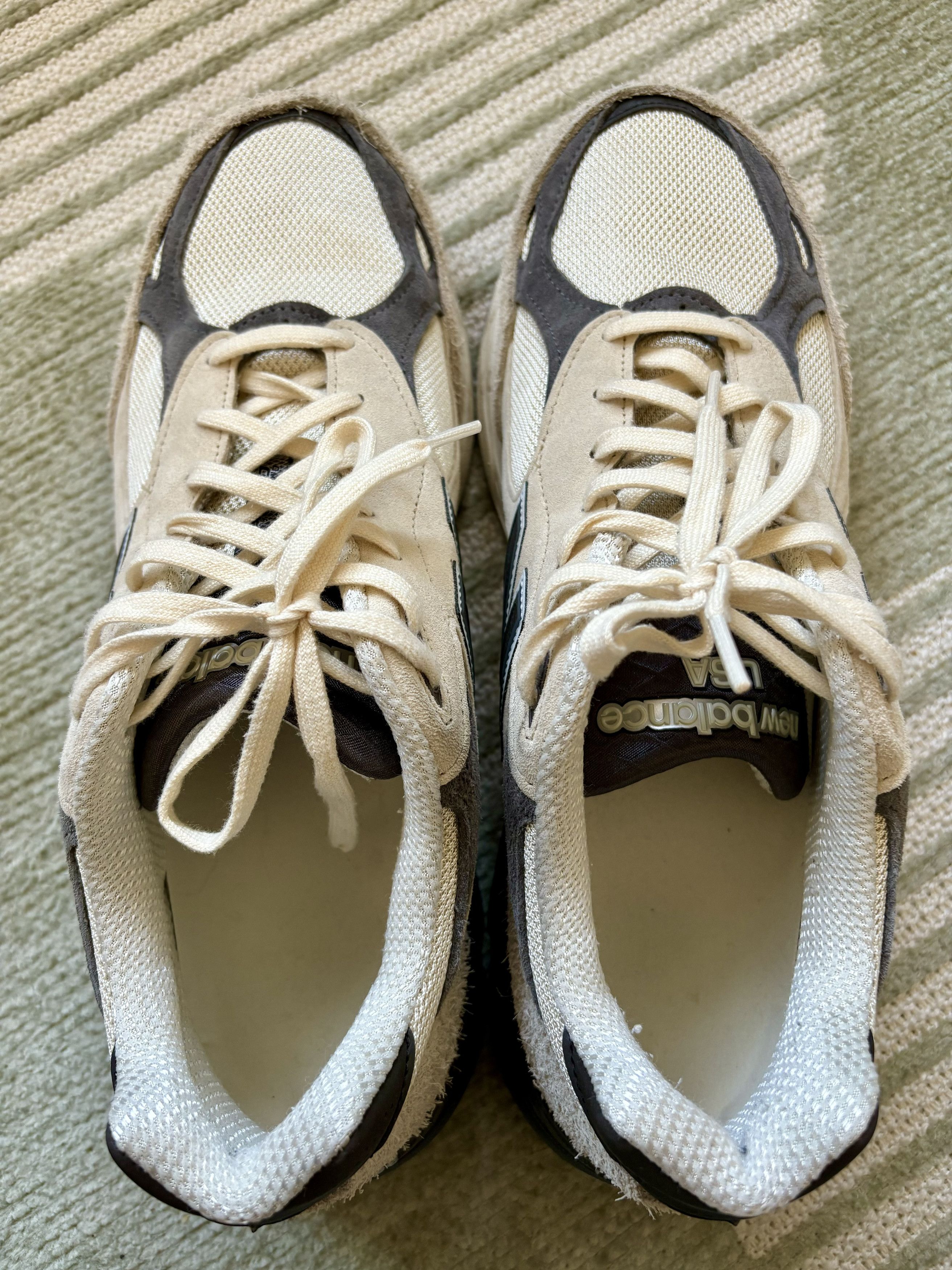 New Balance Size 13 - New Balance Teddy Santis x 990v3 Moonbeam Size US 13 / EU 46 - 7 Thumbnail