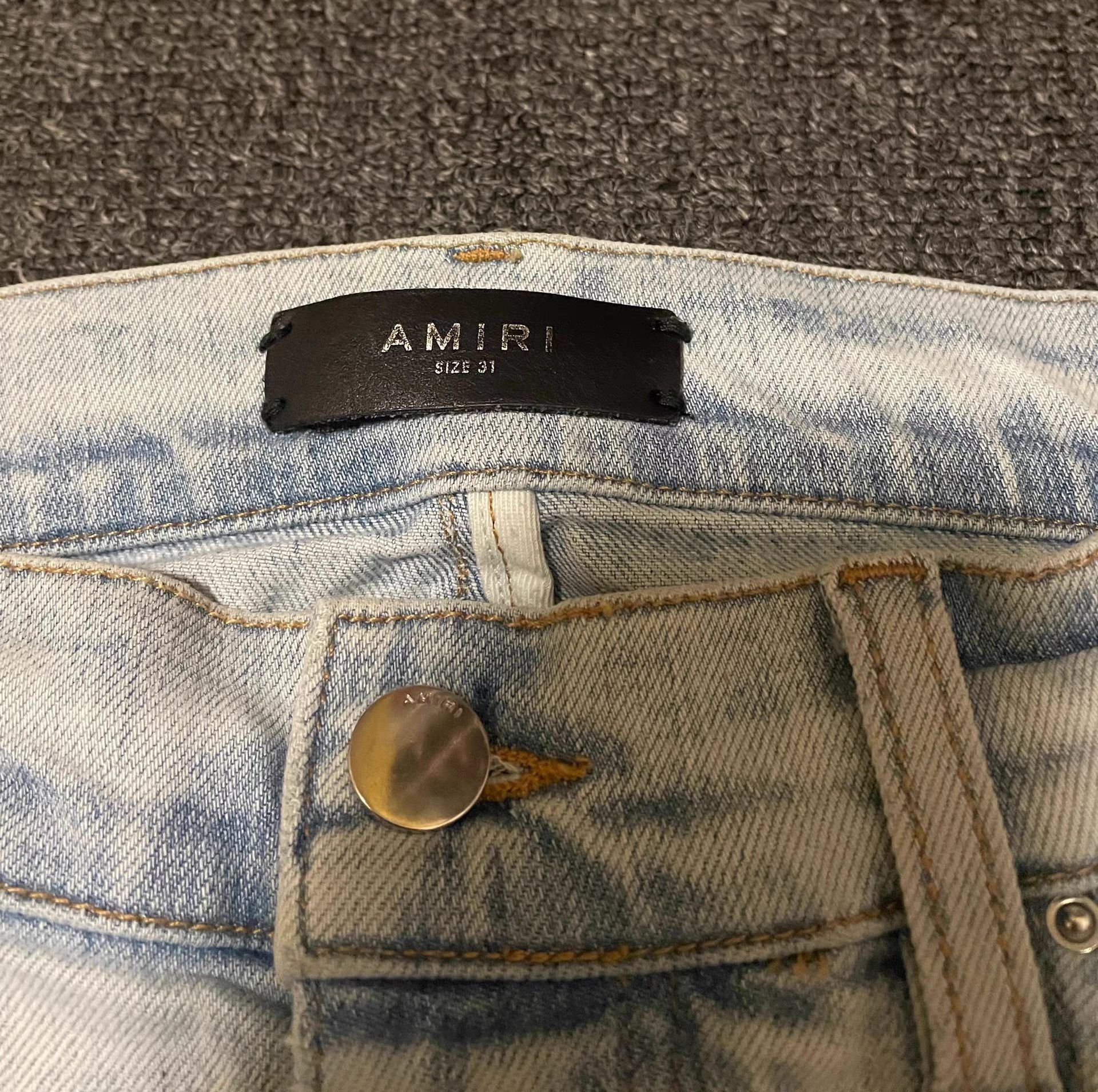 Amiri Amiri high street destroyed jeans Q4 Size US 32 / EU 48 - 3 Thumbnail