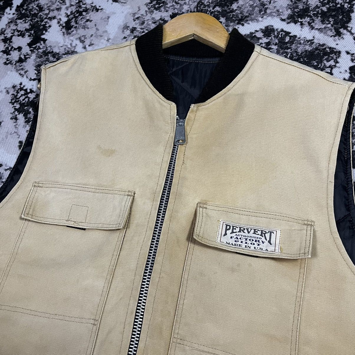 Pervert 4* Pervert NYC OG 90s Quilted Vest –Lenzip USA– Size US XL / EU 56 / 4 - 7 Thumbnail
