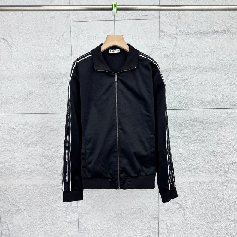 Givenchy Givenchy Black Side Striped Letter Zipper Jacket Size US L / EU 52-54 / 3 - 1 Thumbnail