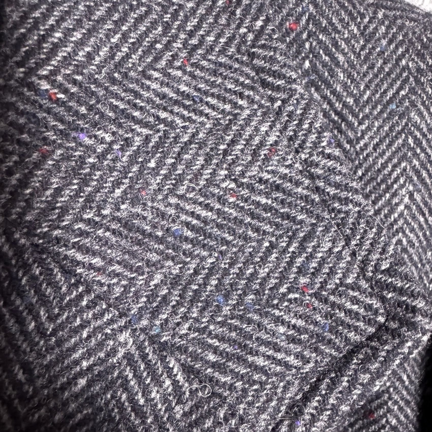 Pendleton Pendleton Blazer Men 44L Wool Tweed Vintage USA Geometric 80s 90s Notch Lapel Regular Single-Breasted 2-Button Chest 44 in Gray Size 44R - 5 Thumbnail