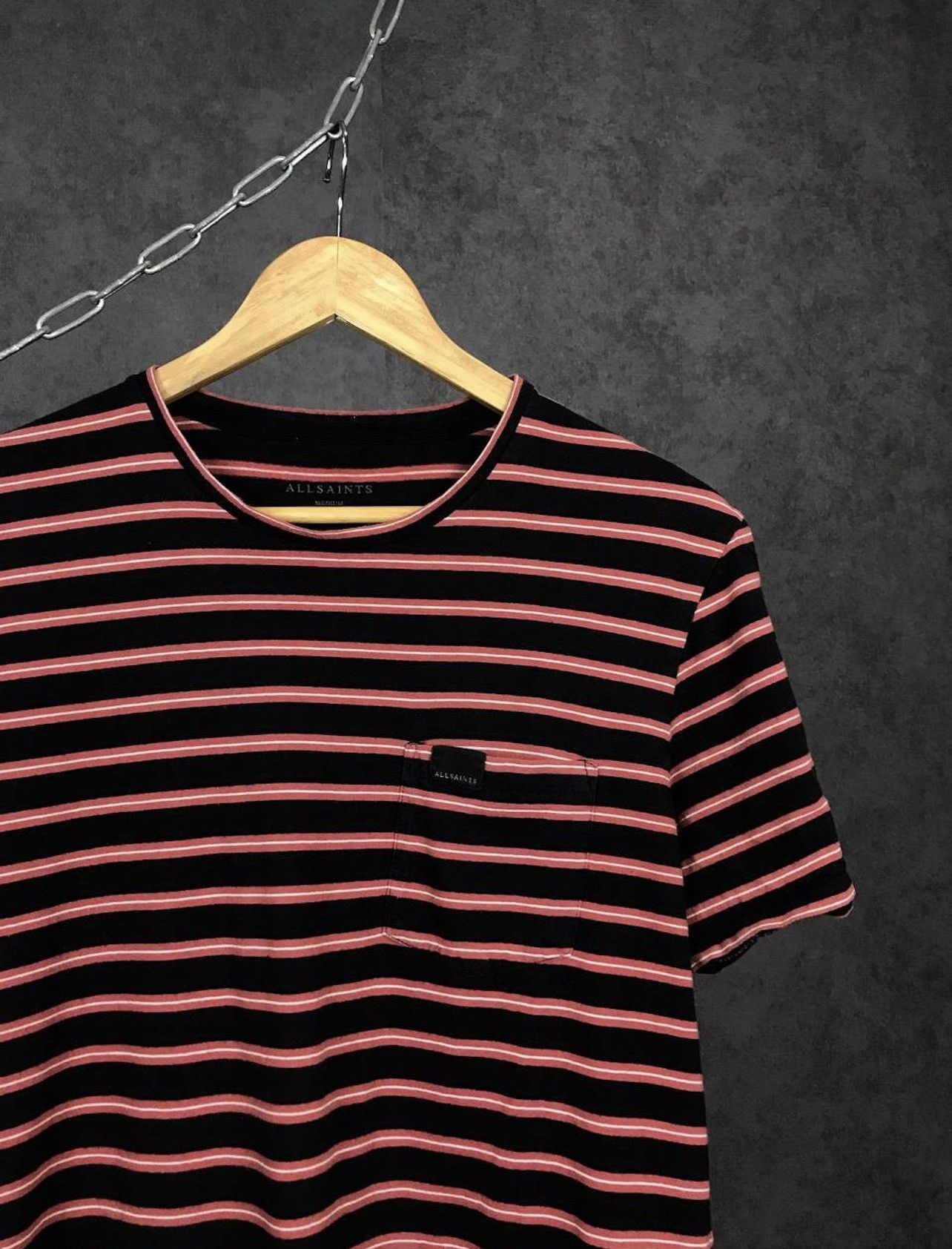 Allsaints Allsaints pocket striped tee Size US M / EU 48-50 / 2 - 2 Thumbnail