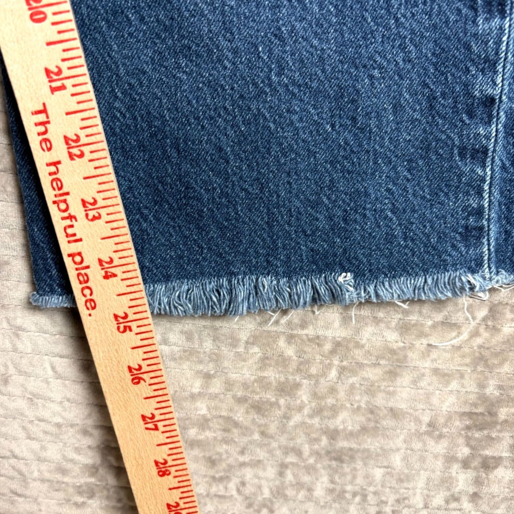 Levi's Levis Ribcage Straight Ankle Jeans Blue Denim Raw Hem 72693-0086 W30 L27 Jeans Women High-Rise 5-Pocket Vintage Look Size 24" / US 00 / IT 34 - 7 Thumbnail