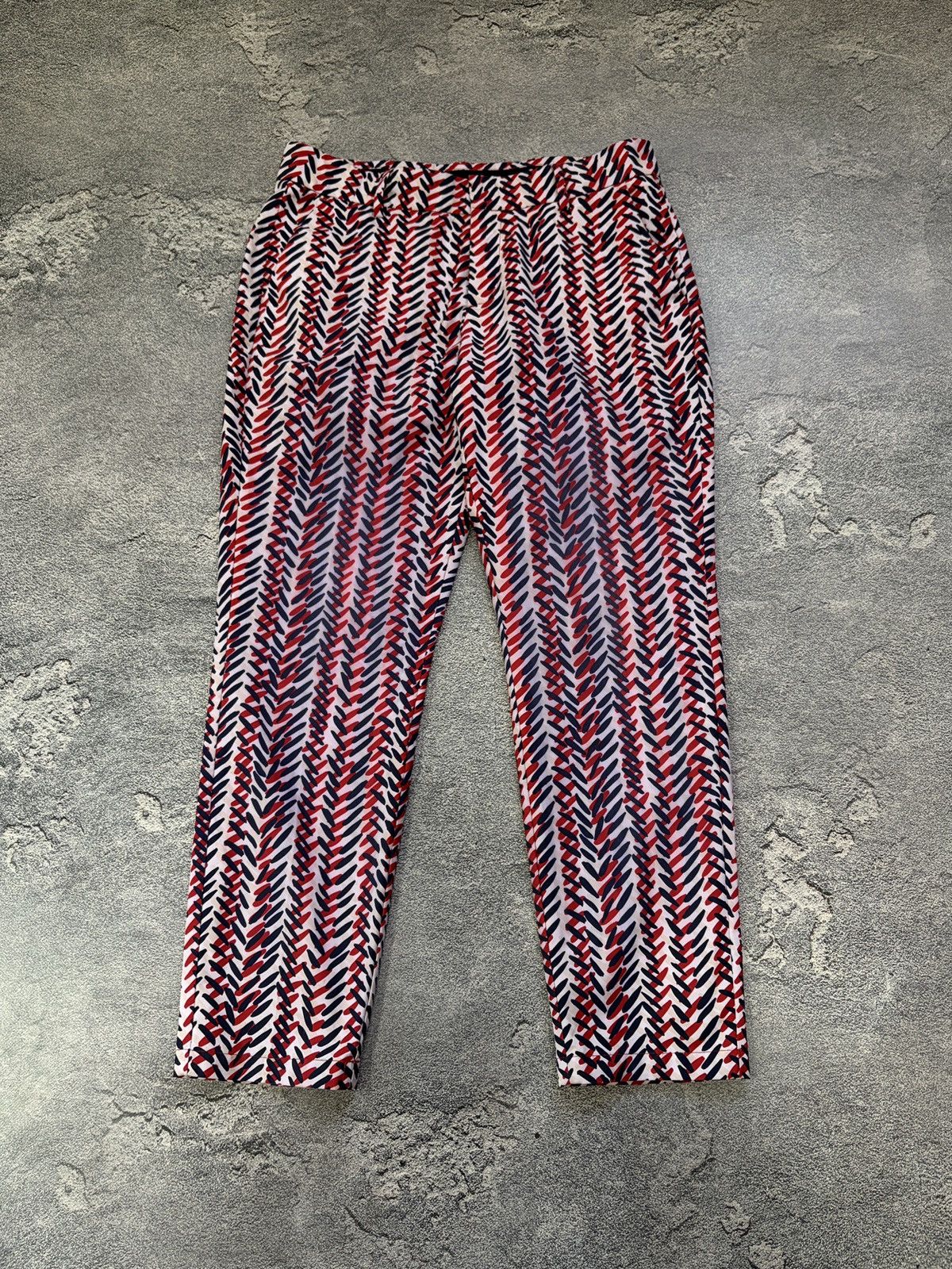 KJUS KJUS Golf Ila 7/8 Printed Slim Performance Trousers 38 M Size 28" / US 6 / IT 42 - 1 Thumbnail