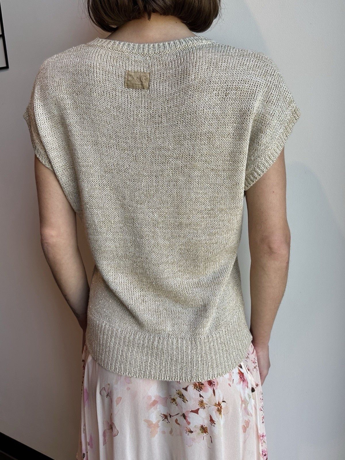 Dolce & Gabbana D&G Dolce&Gabbana Viscose Linen Knit Top Sweater Size L Size L / US 10 / IT 46 - 4 Thumbnail