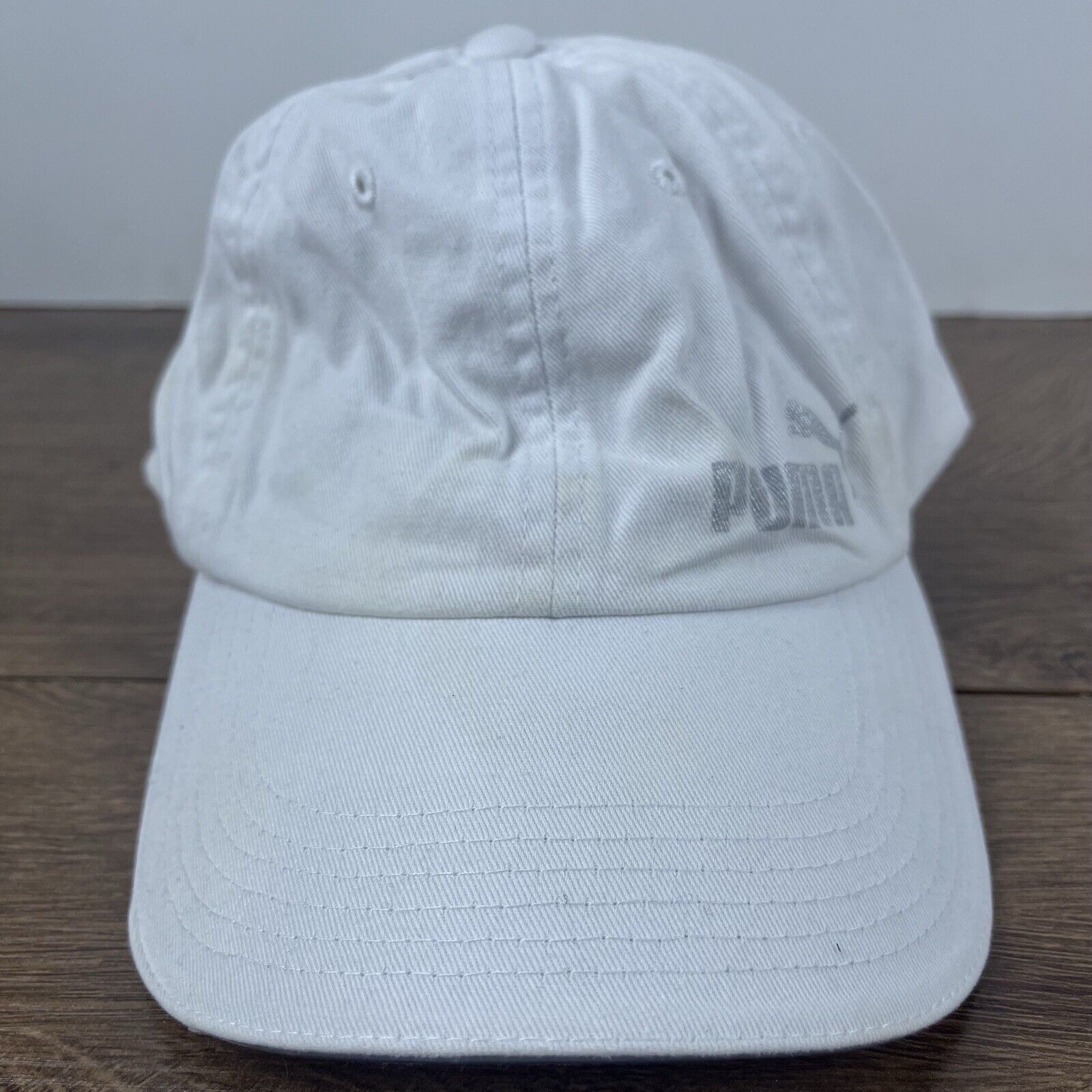 Puma PUMA Hat White Puma Athletic Hat White Hat Adjustable Adult Size ONE SIZE - 3 Thumbnail