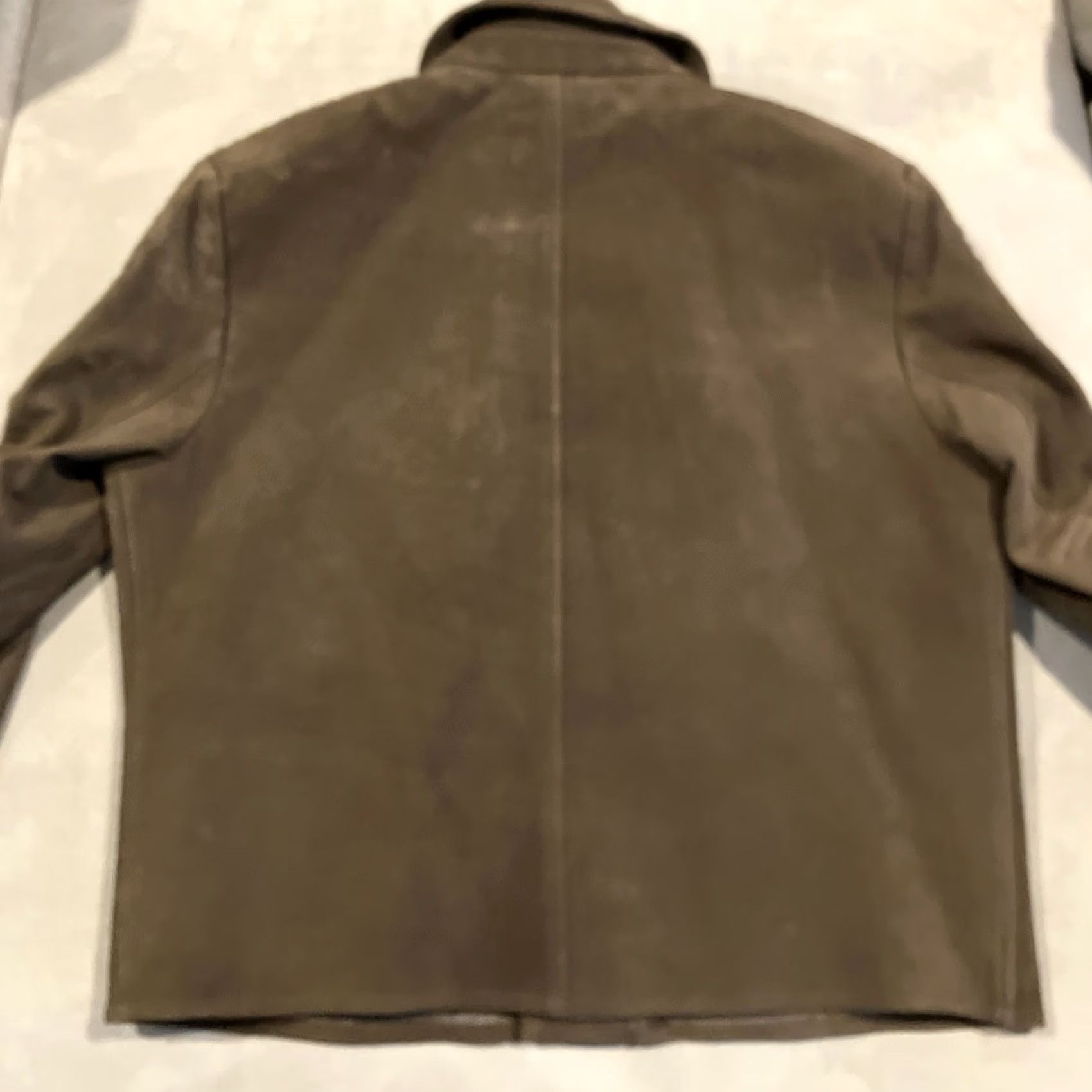 Joseph Abboud Joseph Abboud - Dark Brown Suede - Wool Lined - Motorcycle Jacket - Men's XL Jacket Size US XL / EU 56 / 4 - 6 Thumbnail