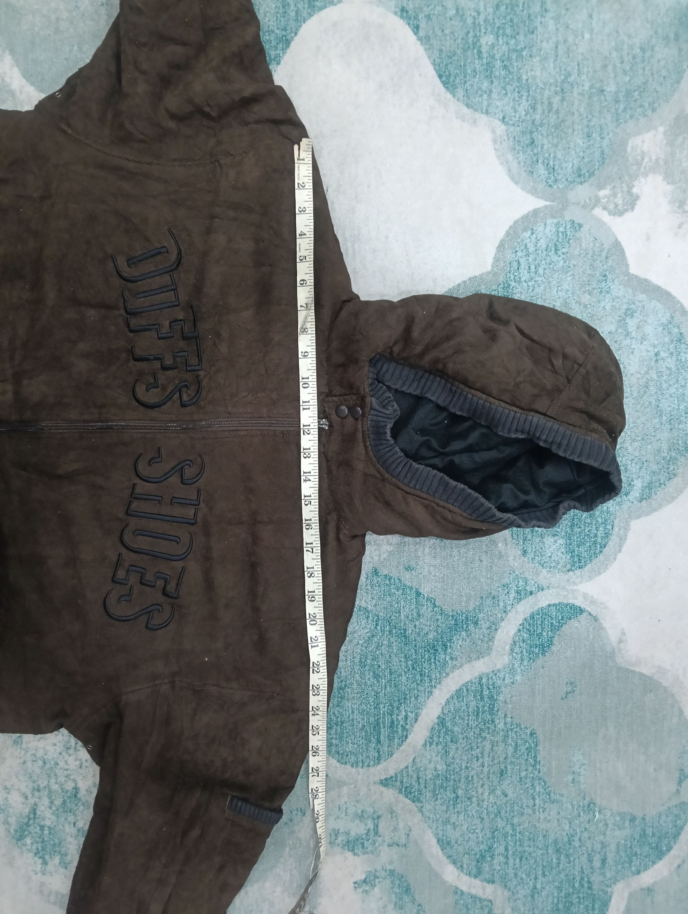 Japanese Brand Vintage Duffs Shoes Hooded Jacket Like Velvet Size US XL / EU 56 / 4 - 15 Thumbnail