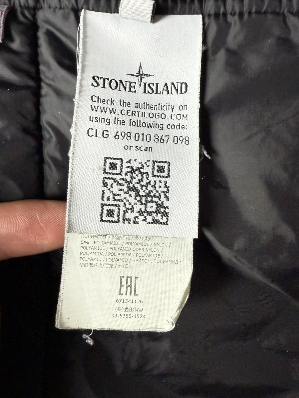 Stone Island Stone Island Micro Reps PrimaLoft Nylon Jacket Size US L / EU 52-54 / 3 - 10 Thumbnail