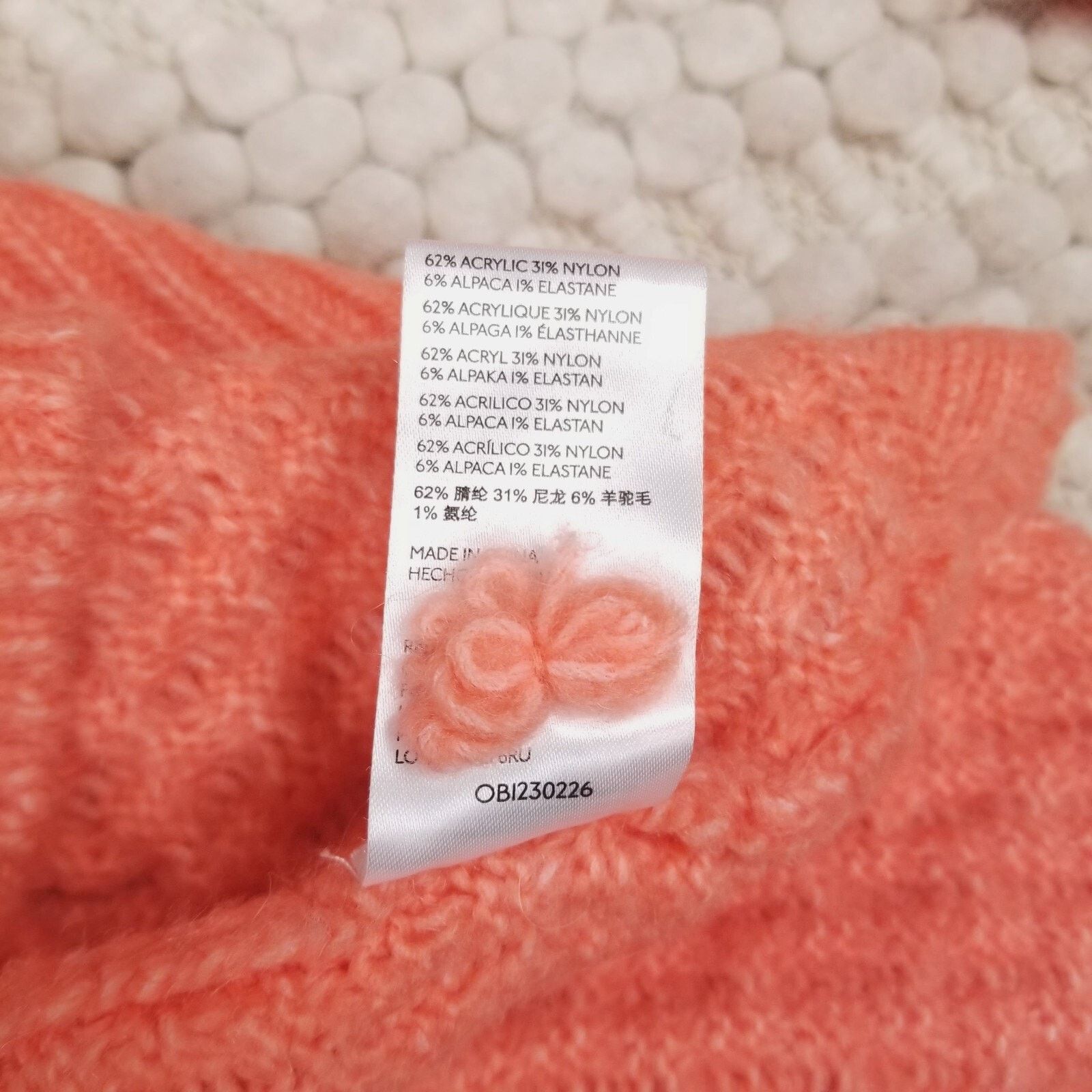 Anthropologie Anthropologie Bia Mock Neck Alpaca Blend Sweater Orange Sz S Size S / US 4 / IT 40 - 10 Thumbnail