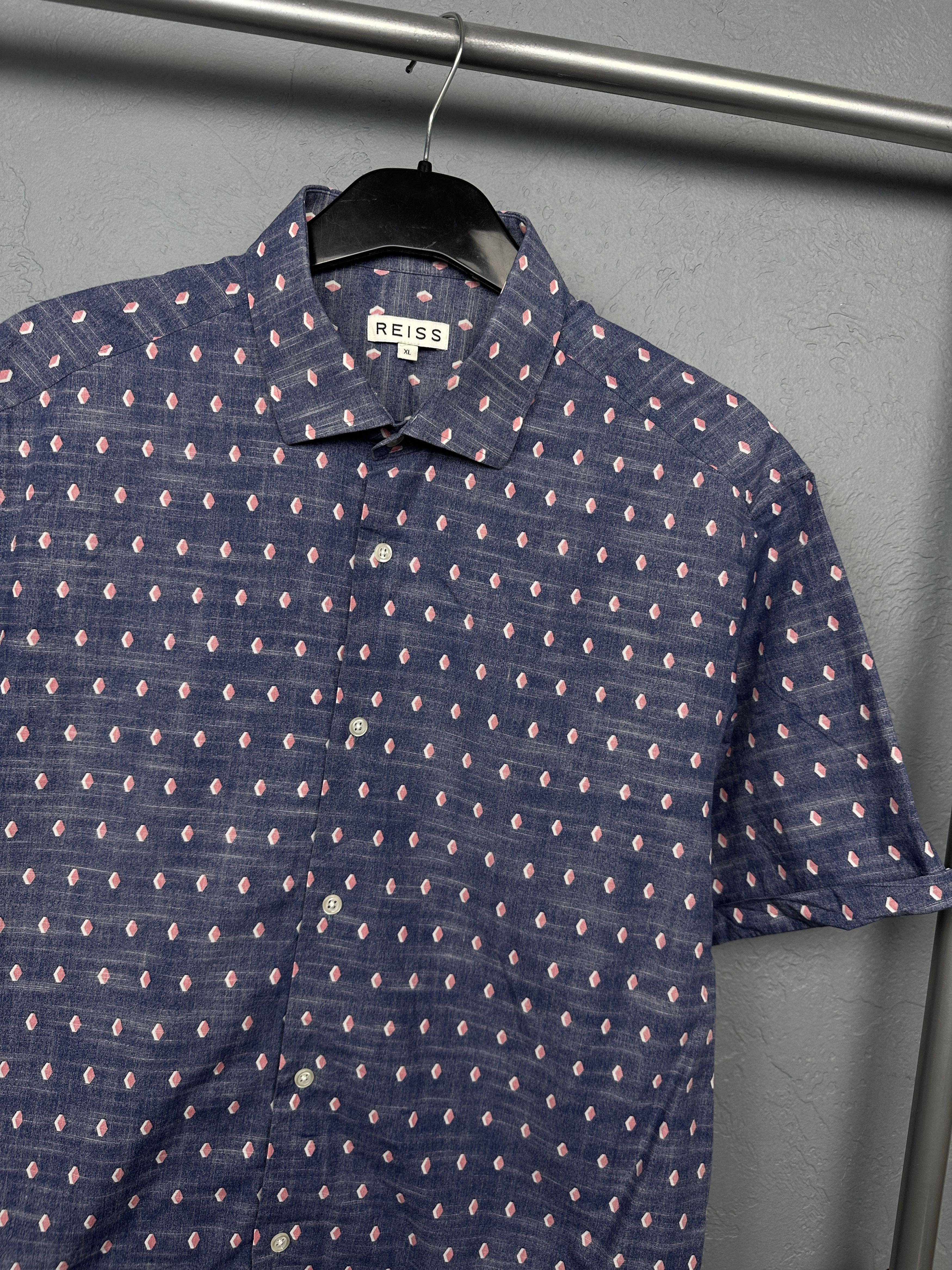 Reiss Reiss Mens Hawaiian Short Sleeve Shirt Size US XL / EU 56 / 4 - 2 Thumbnail