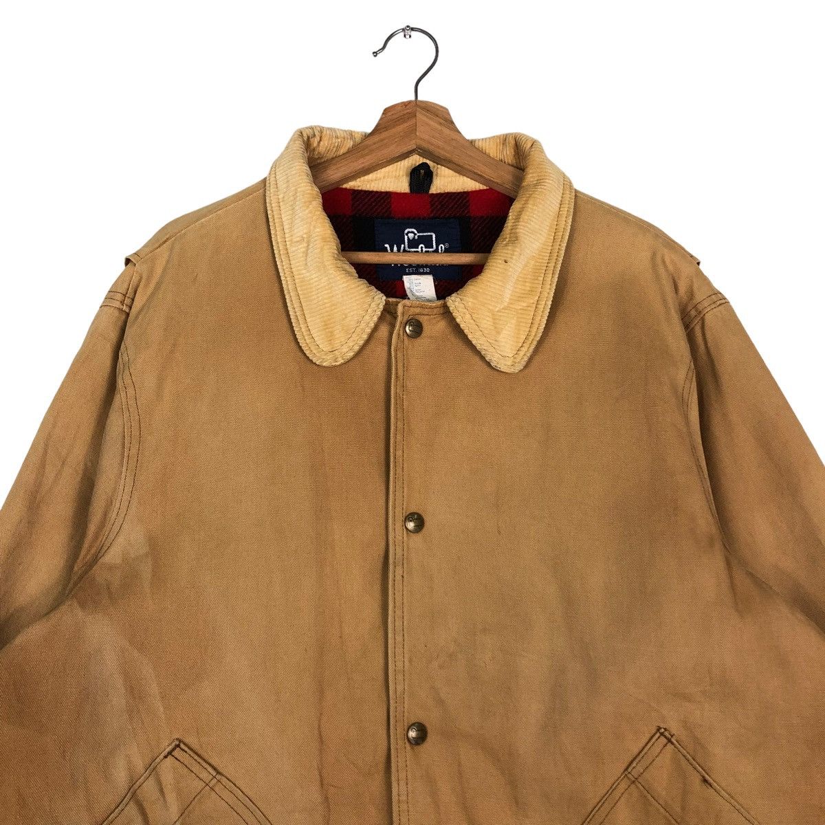 Vintage 🔥VINTAGE 60’s CHORE JACKET WOOLRICH USA BLANKET LINING Size US XL / EU 56 / 4 - 4 Thumbnail