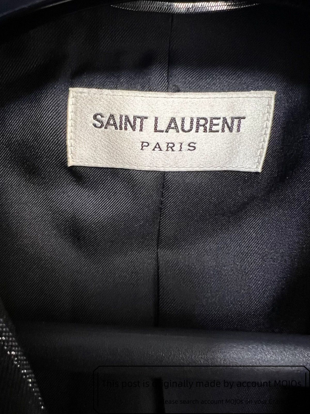 Saint Laurent Paris Sz 48 Saint Laurent Paris 20SS Sliver Lining Blazer mojos093 Size US M / EU 48-50 / 2 - 3 Thumbnail