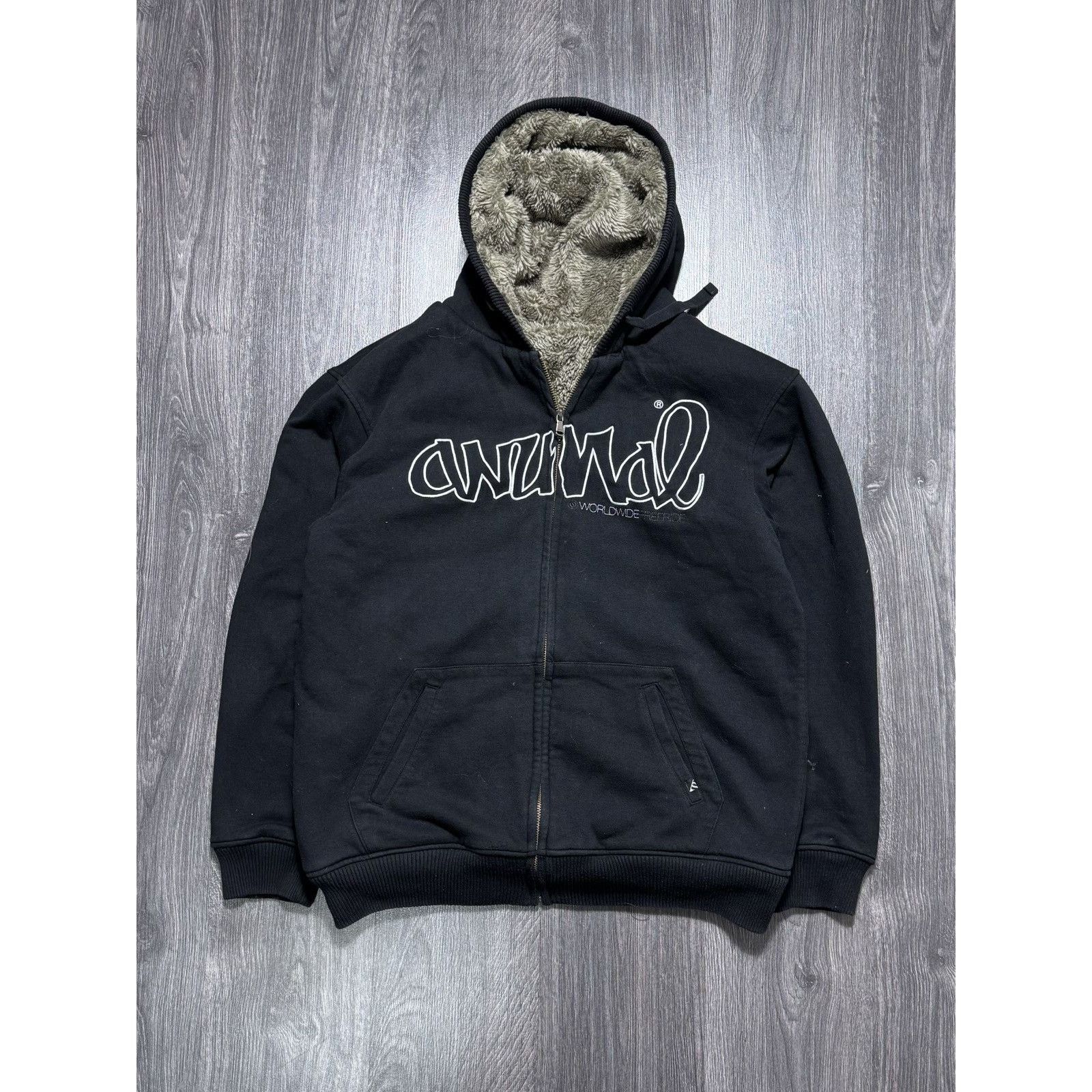 Japanese Brand × Vintage 90s Vintage Crazy Faux Fur Zip Hoodie Size US XL / EU 56 / 4 - 1 Thumbnail