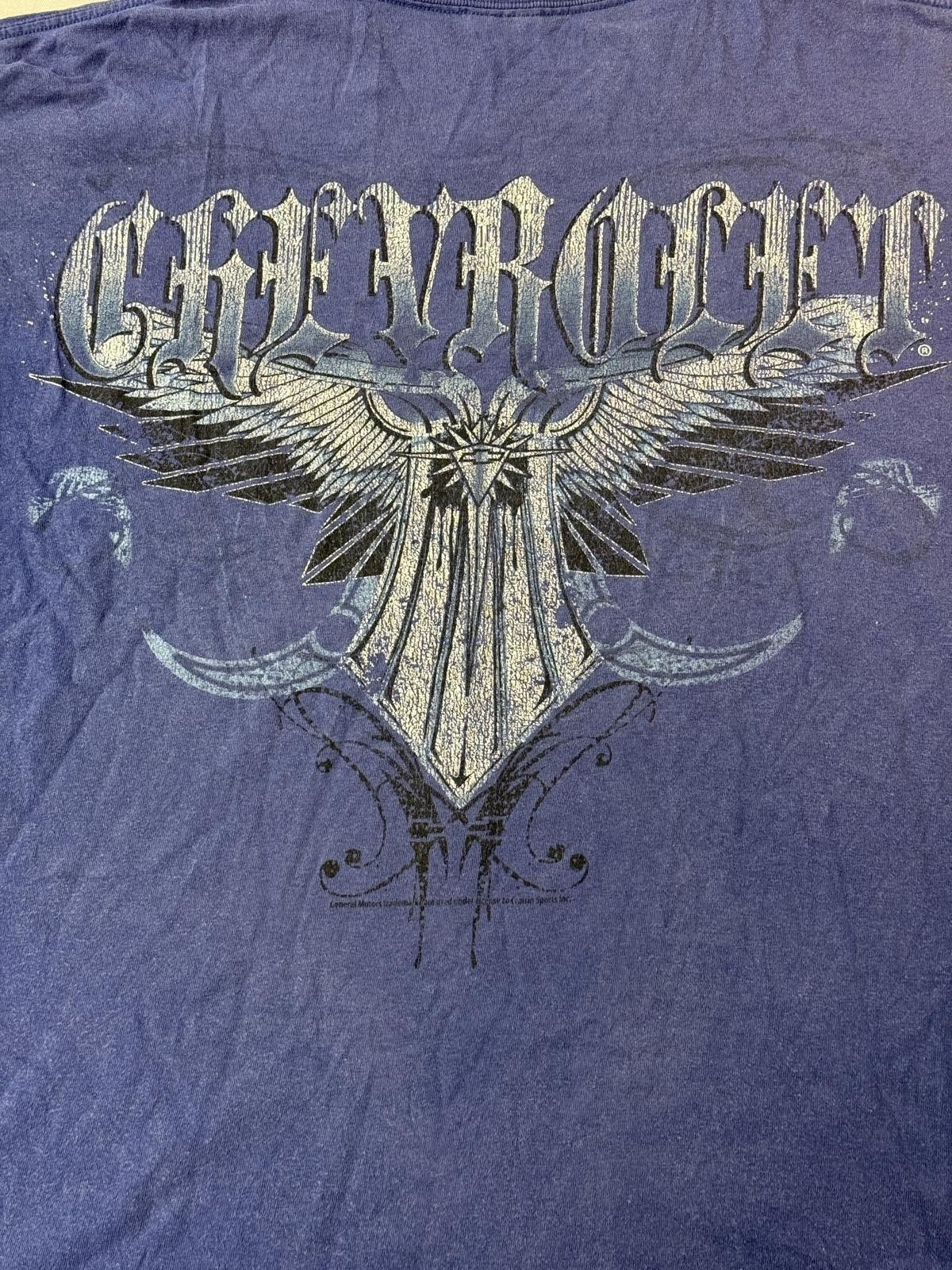 Gildan Faded Y2k Chevrolet Logo T-shirt Logo Wings Blue Tee XL Size US XL / EU 56 / 4 - 5 Thumbnail