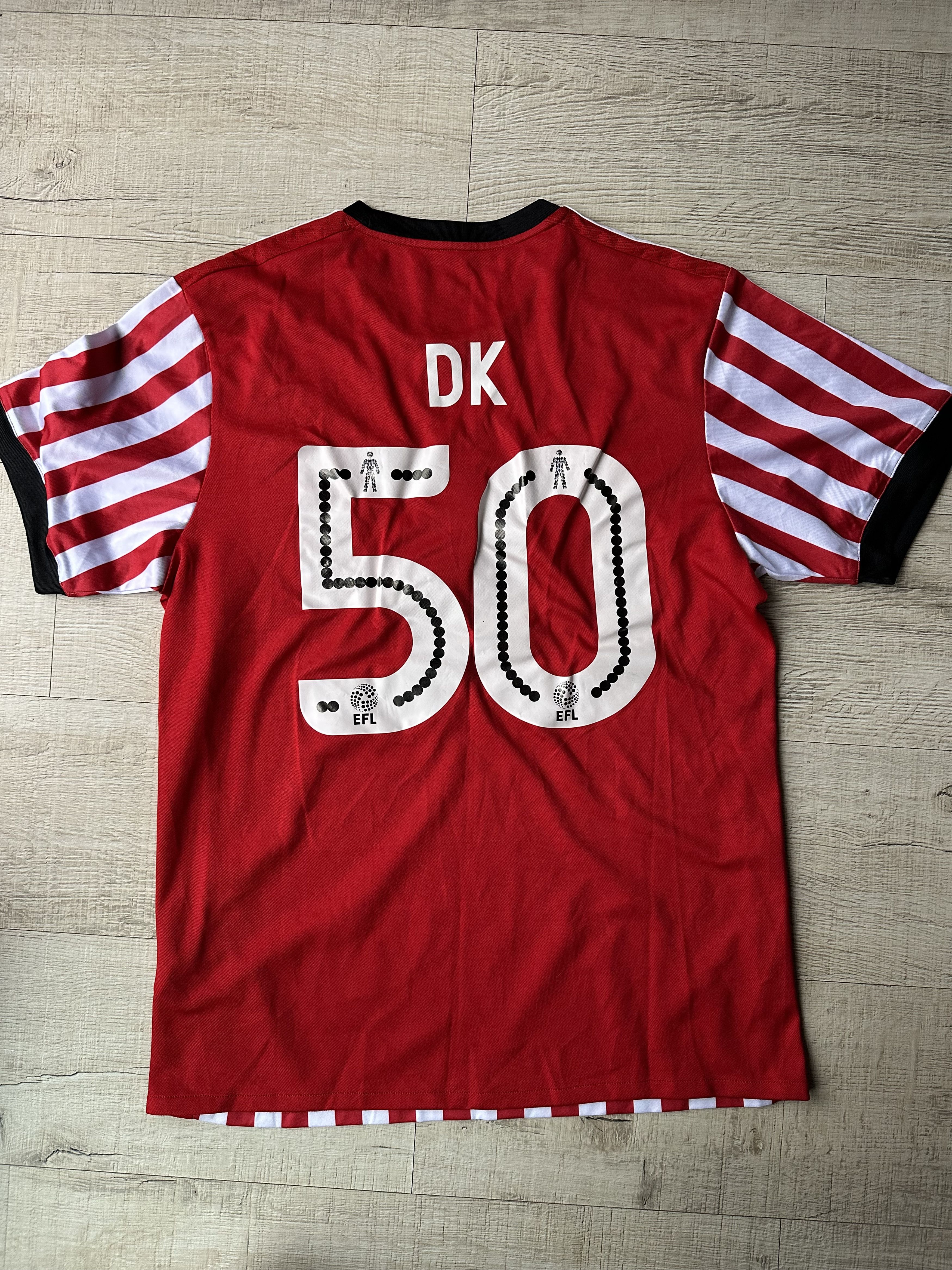 Adidas Sunderland Home Shirt 17/18 Adidas XL #50 DK EFL Badge Size US XL / EU 56 / 4 - 7 Thumbnail
