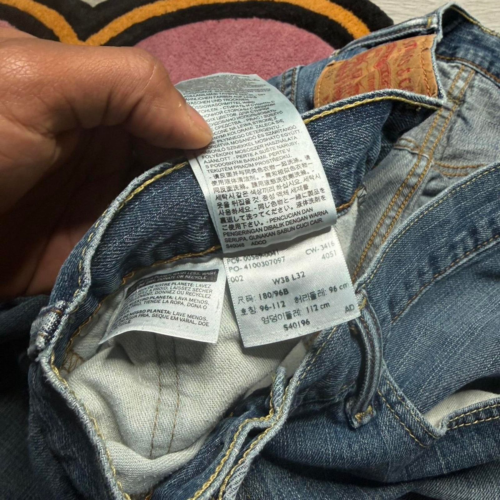 Levi's Levi’s Strauss 569 Loose Straight Stone Wash Denim Jeans Size US 38 / EU 54 - 3 Thumbnail