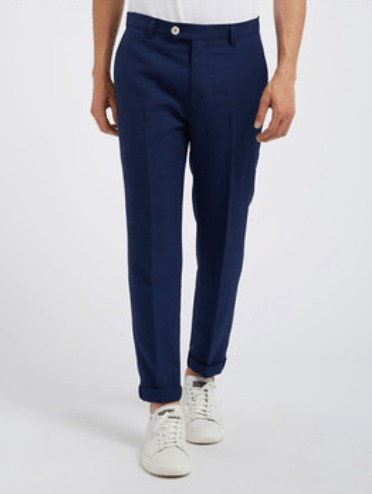 image of Brunello Cucinelli O1W1Db10424 Pants In Dark Blue, Men's (Size 34)